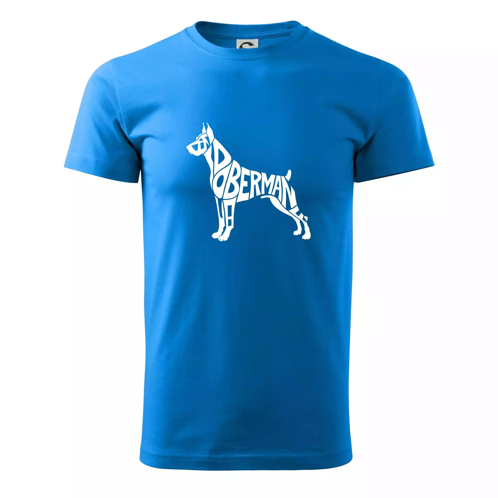 Doberman - nápis v tělě