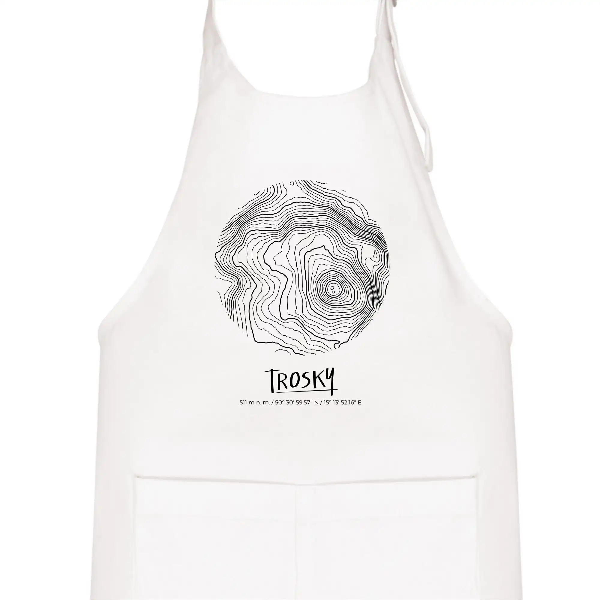 Trosky - vrstevnice v kruhu