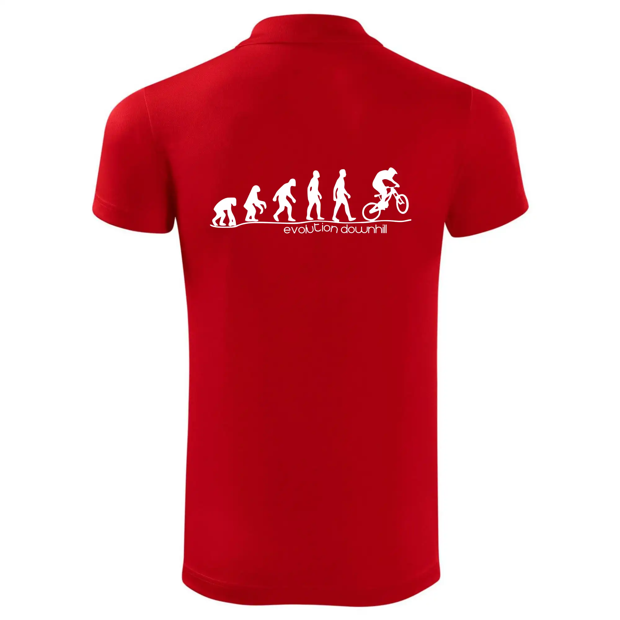 Tričká s potlačou evolúcia - Evolution Downhill - Polokošeľa Victory (športové)