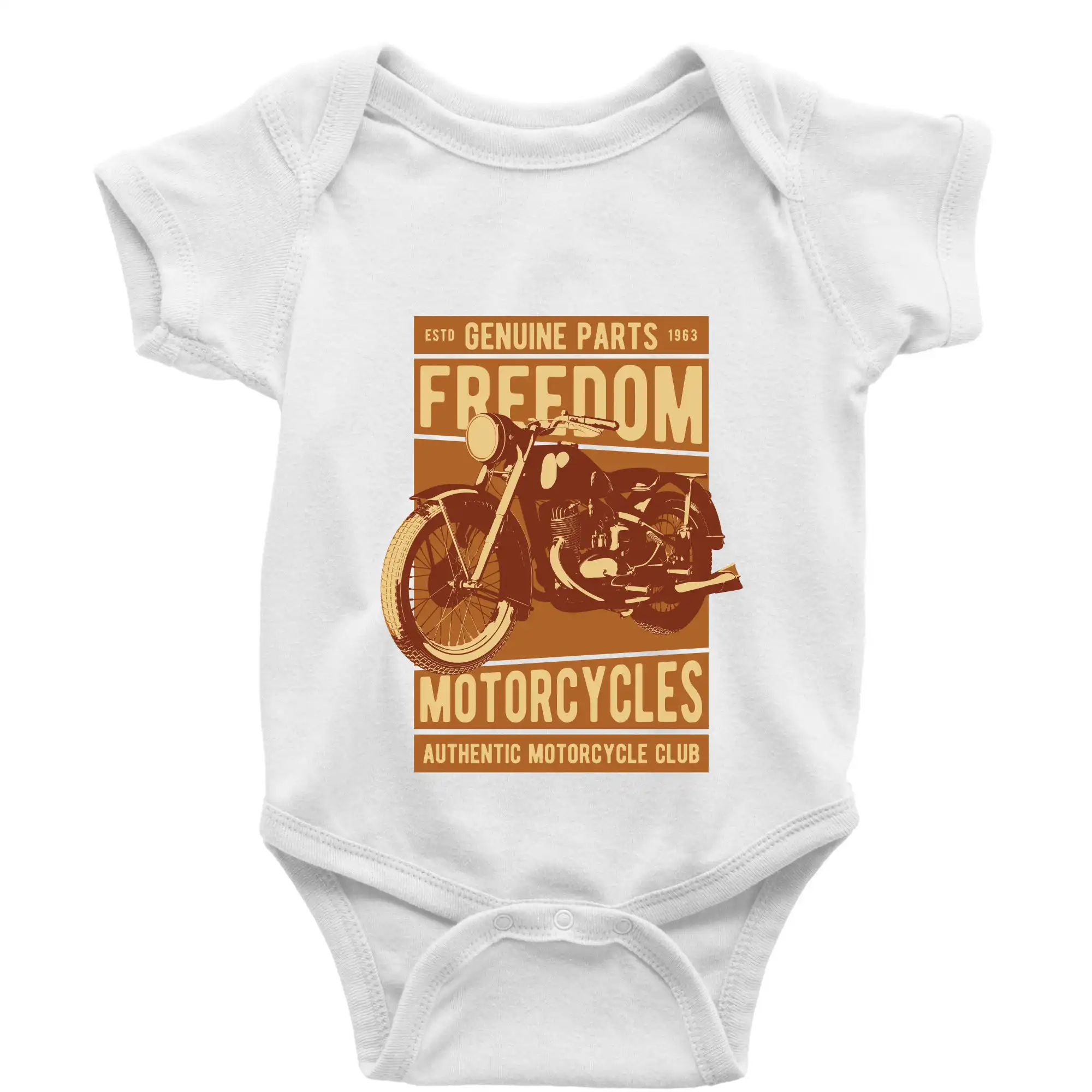 Tričká a mikiny s potlačou motoriek – pre pravých motorkárov - Motorcycles freedom - Body dojčenské s krátkym rukávom