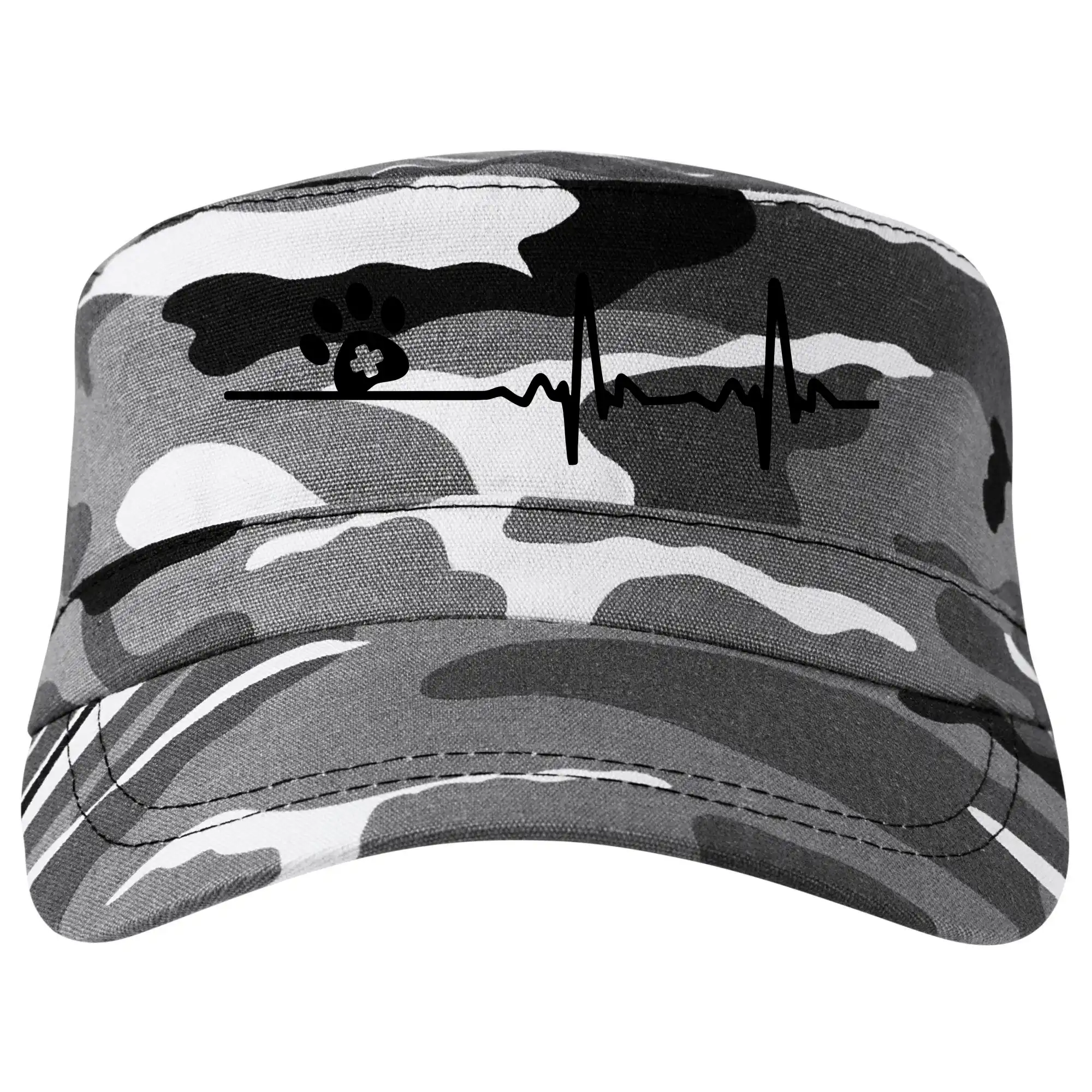 Vtipné tričká do práce - Veterinár EKG - Šiltovka CAMO