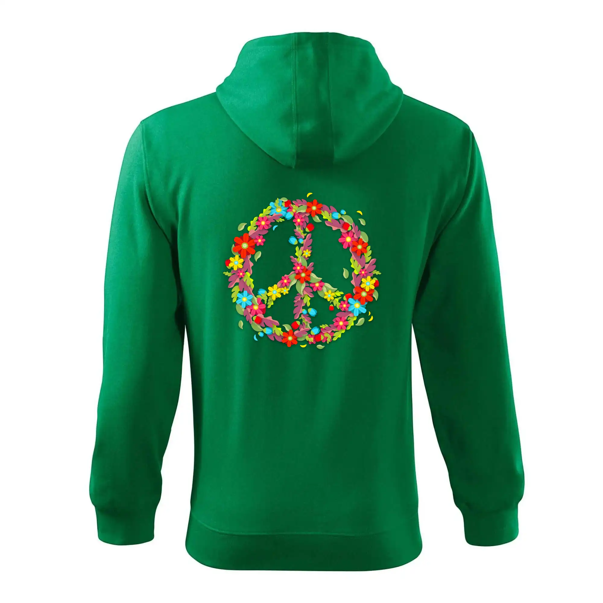 Peace symbol červené květiny