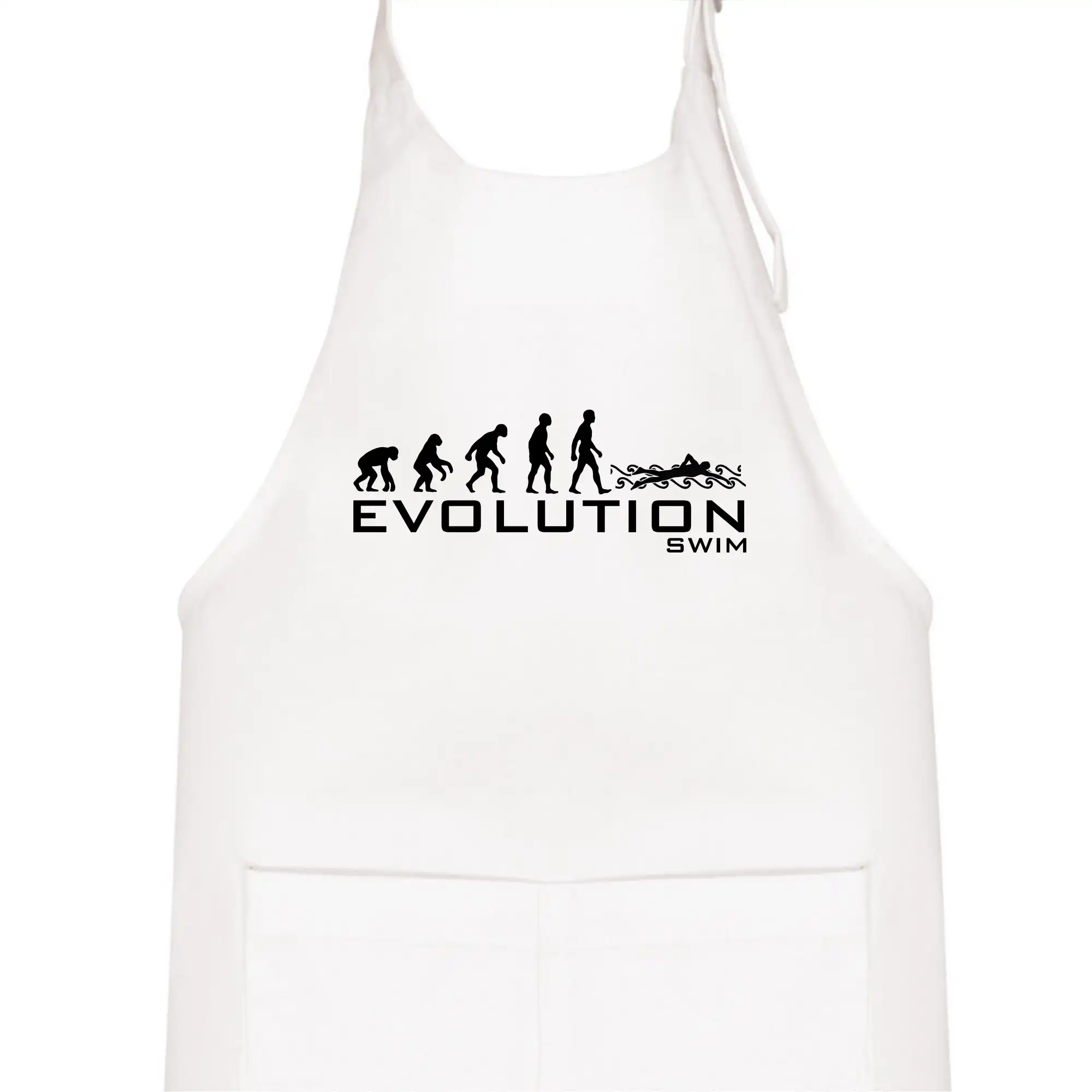 Tričká s potlačou evolúcia - Evolúcia Swim - Detská zástera na varenie