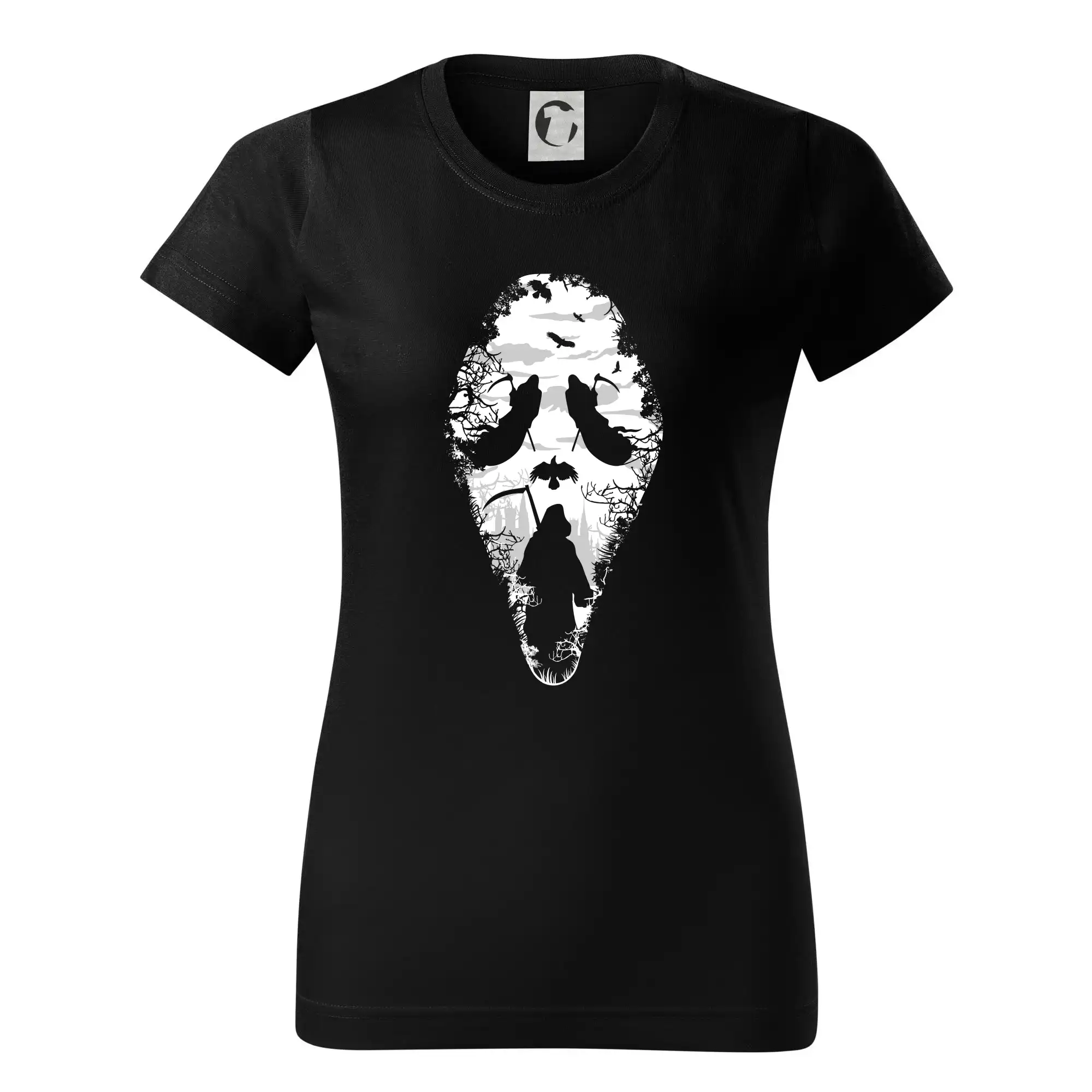 Grafické tričká - Reaper Scream mask - Dámske tričko basic - ľahko voľnejšie a dlhšie
