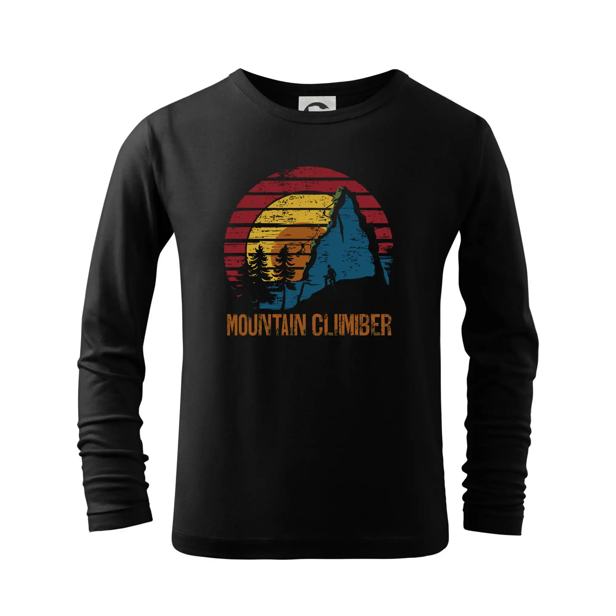 Trička pro horolezcov - Mountain climber - farebný kruh - Tričko detské Long Sleeve