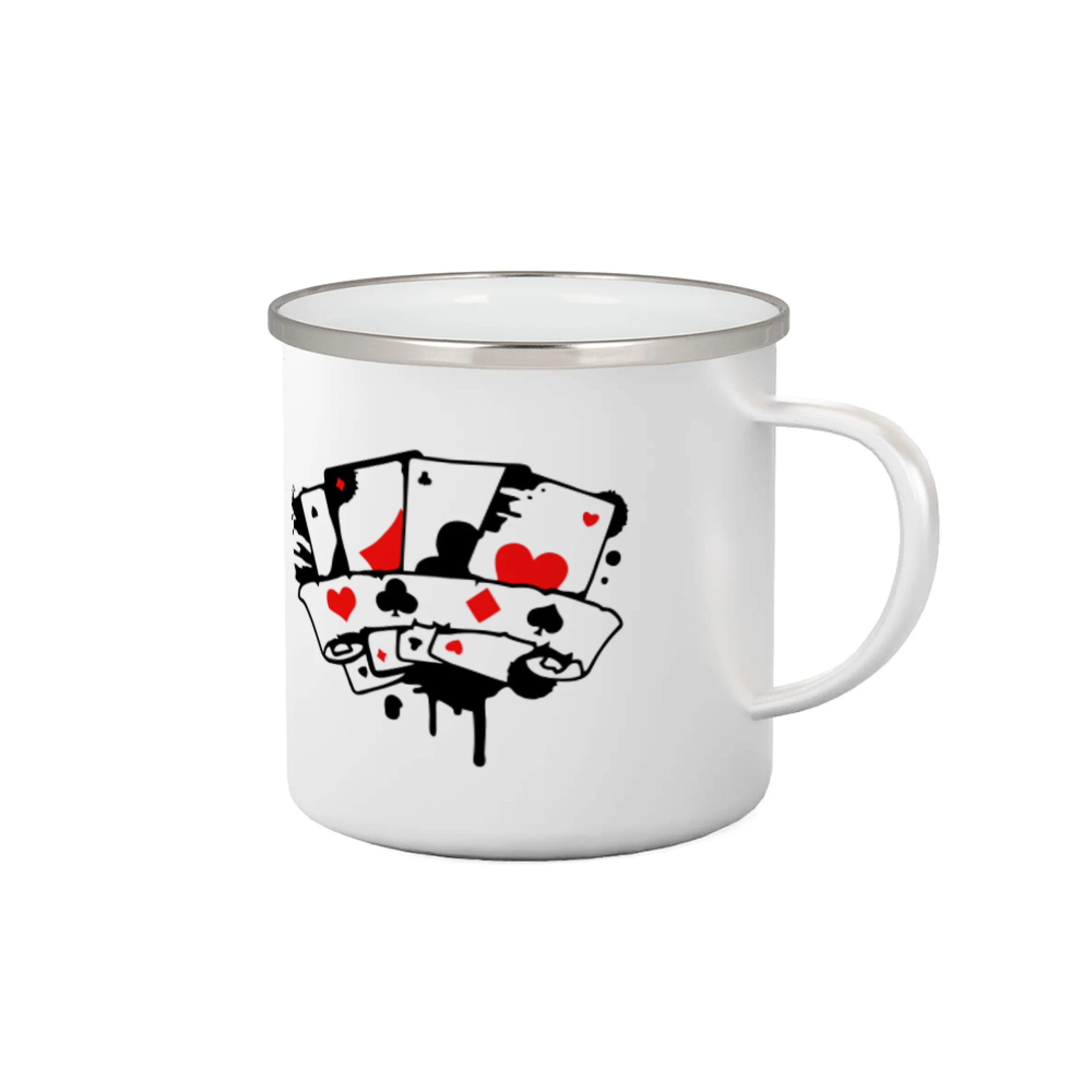 Poker tričká - Poker splash 4 karty - Plecháčik