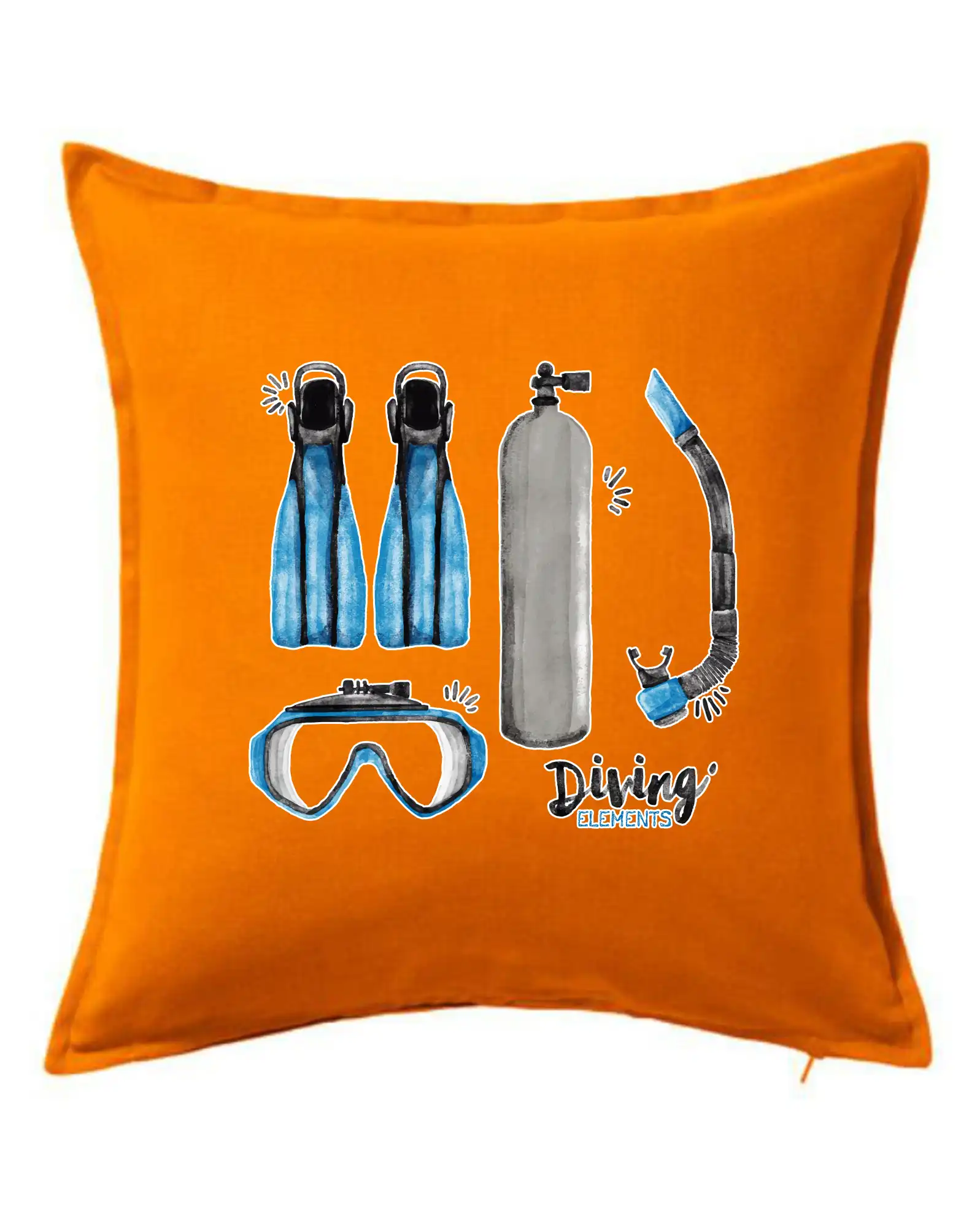 Potápačské tričká - Diving elements - Vankúš 50x50