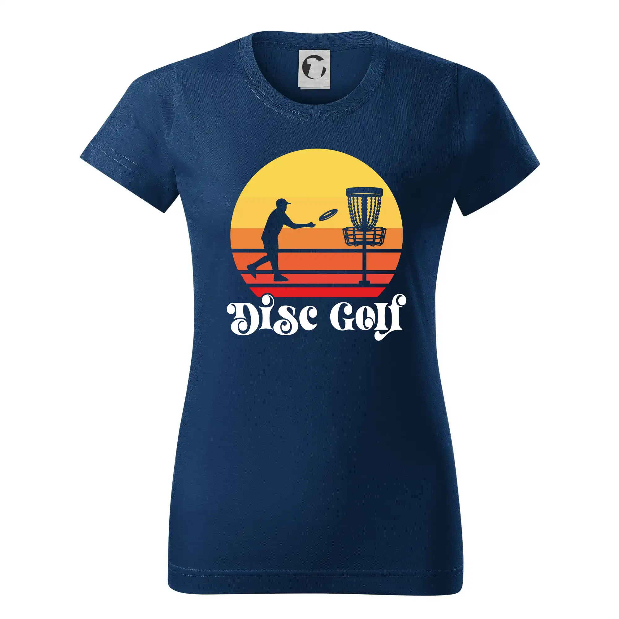 Disc golf postava vintage - Dámske tričko basic - ľahko voľnejšie a dlhšie