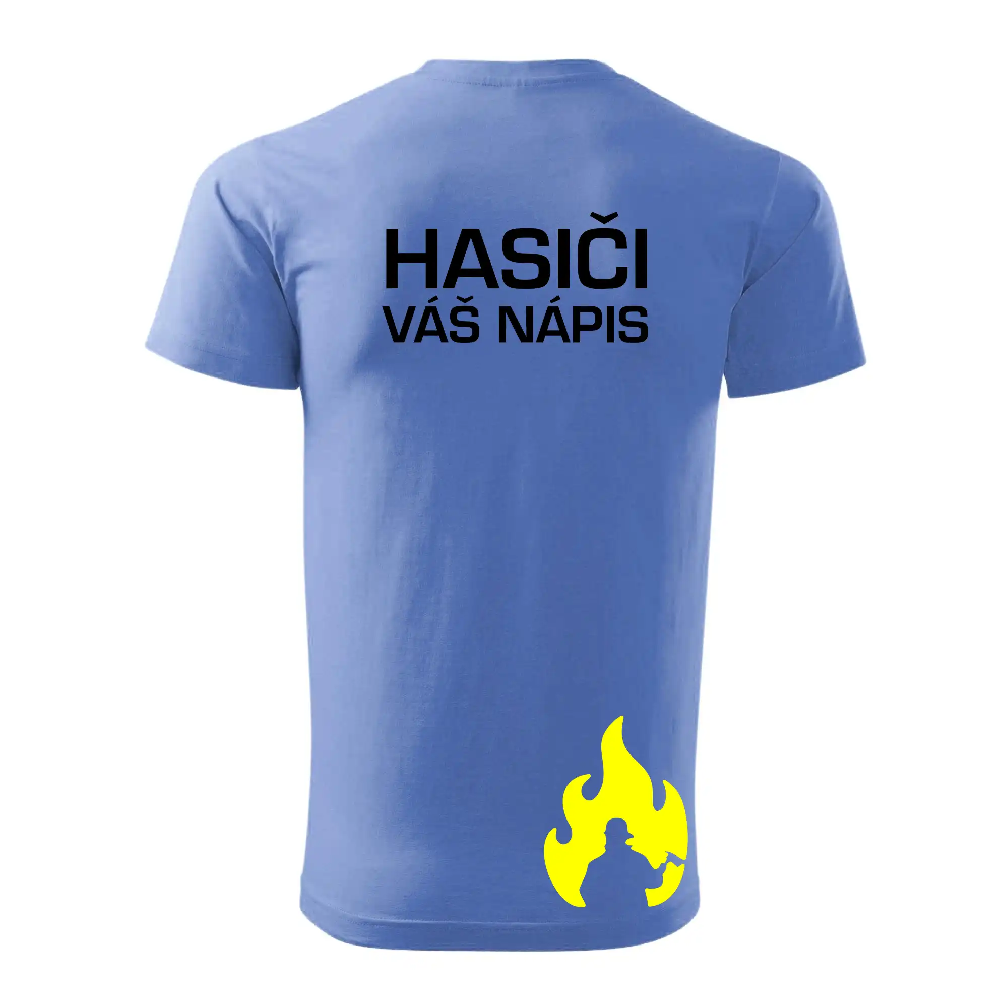 Hasič stojaci - nápis hasiči - Veľký nápis na chrbte