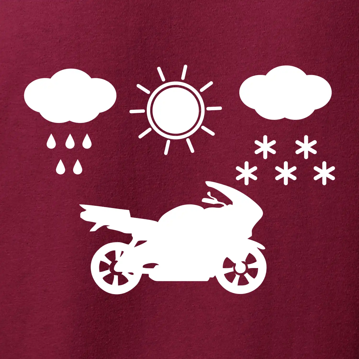 Motorkář za každého počasí - silnice