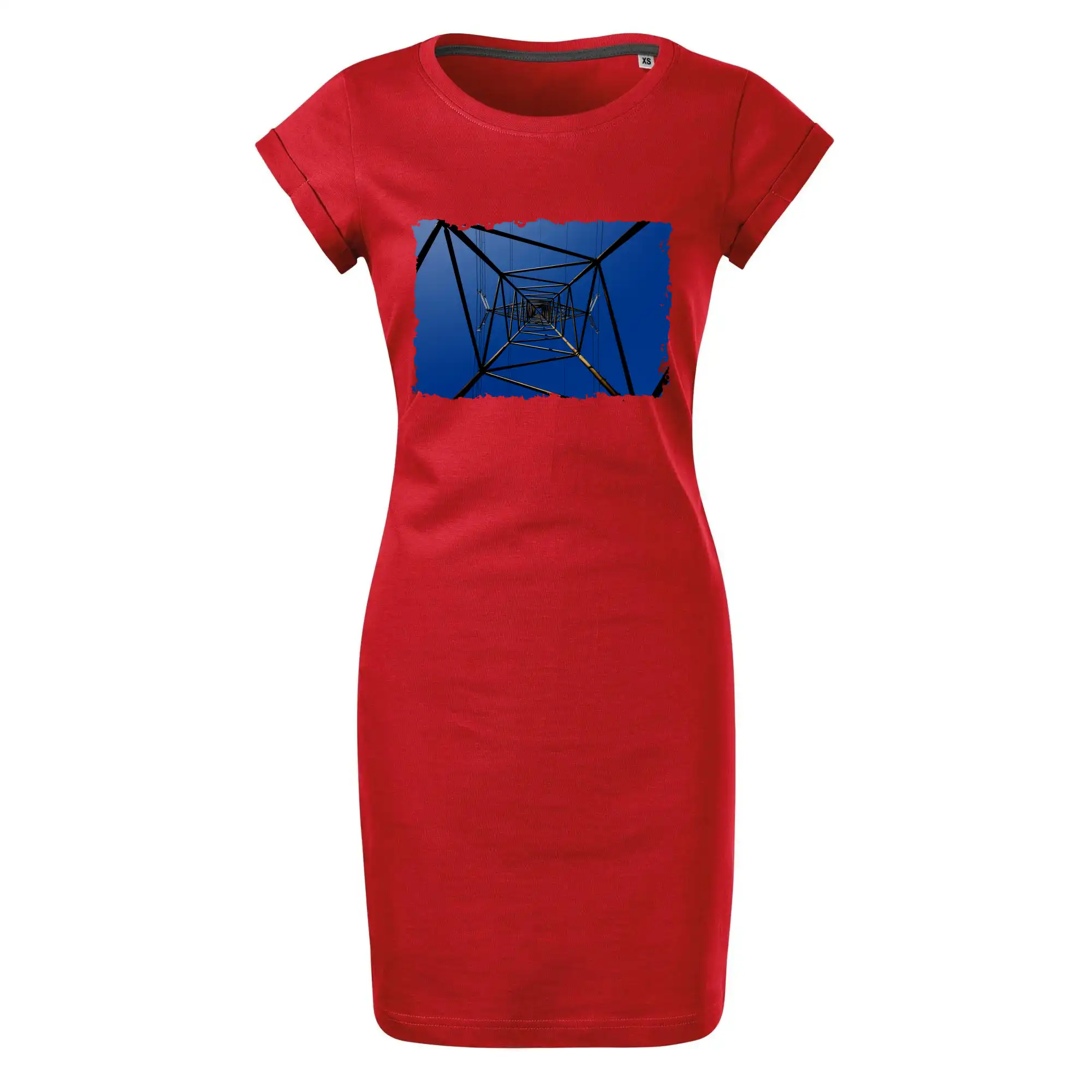 Stožár vysokého napětí zespodu