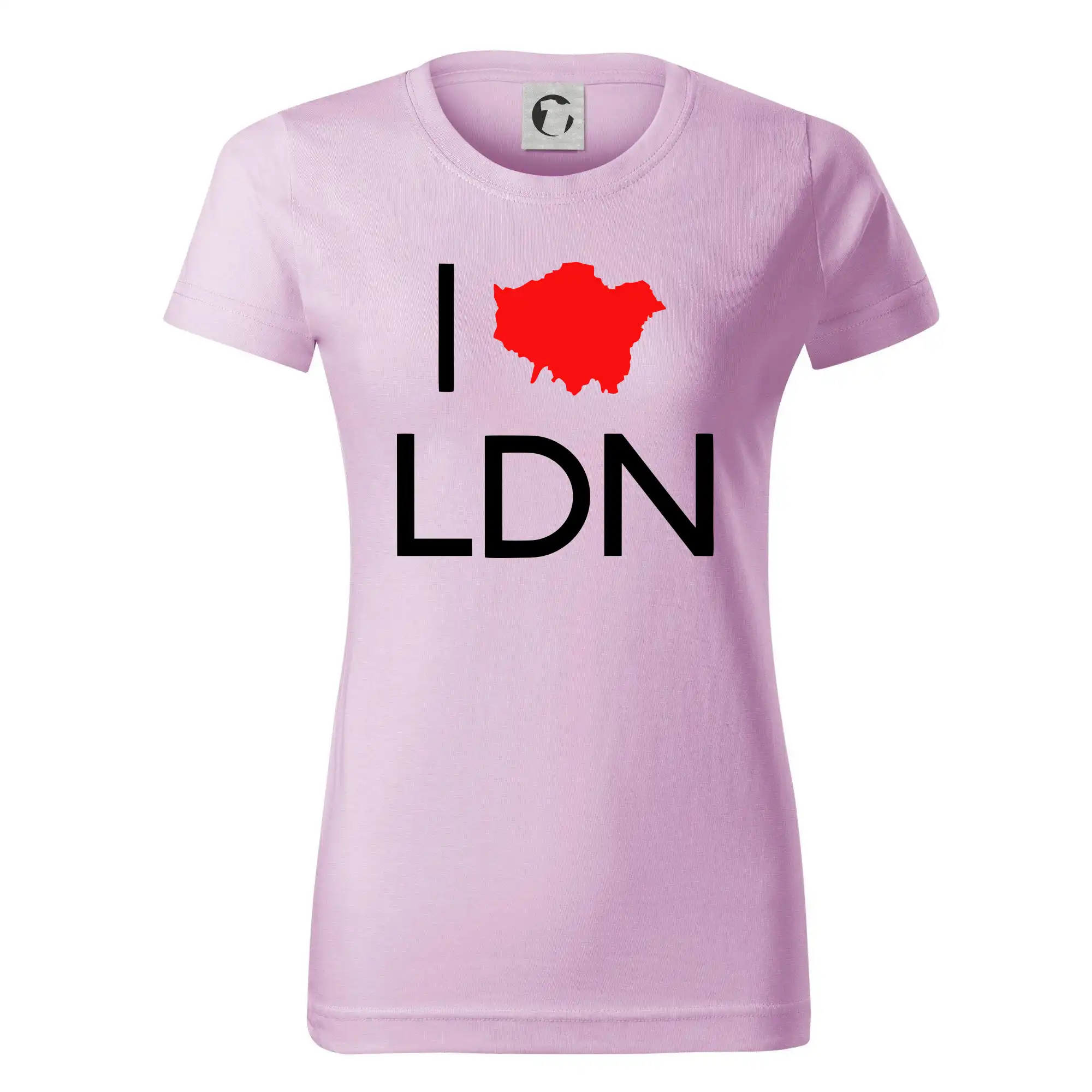 Tričká Anglicko - I Love LDN - Dámske tričko basic - ľahko voľnejšie a dlhšie
