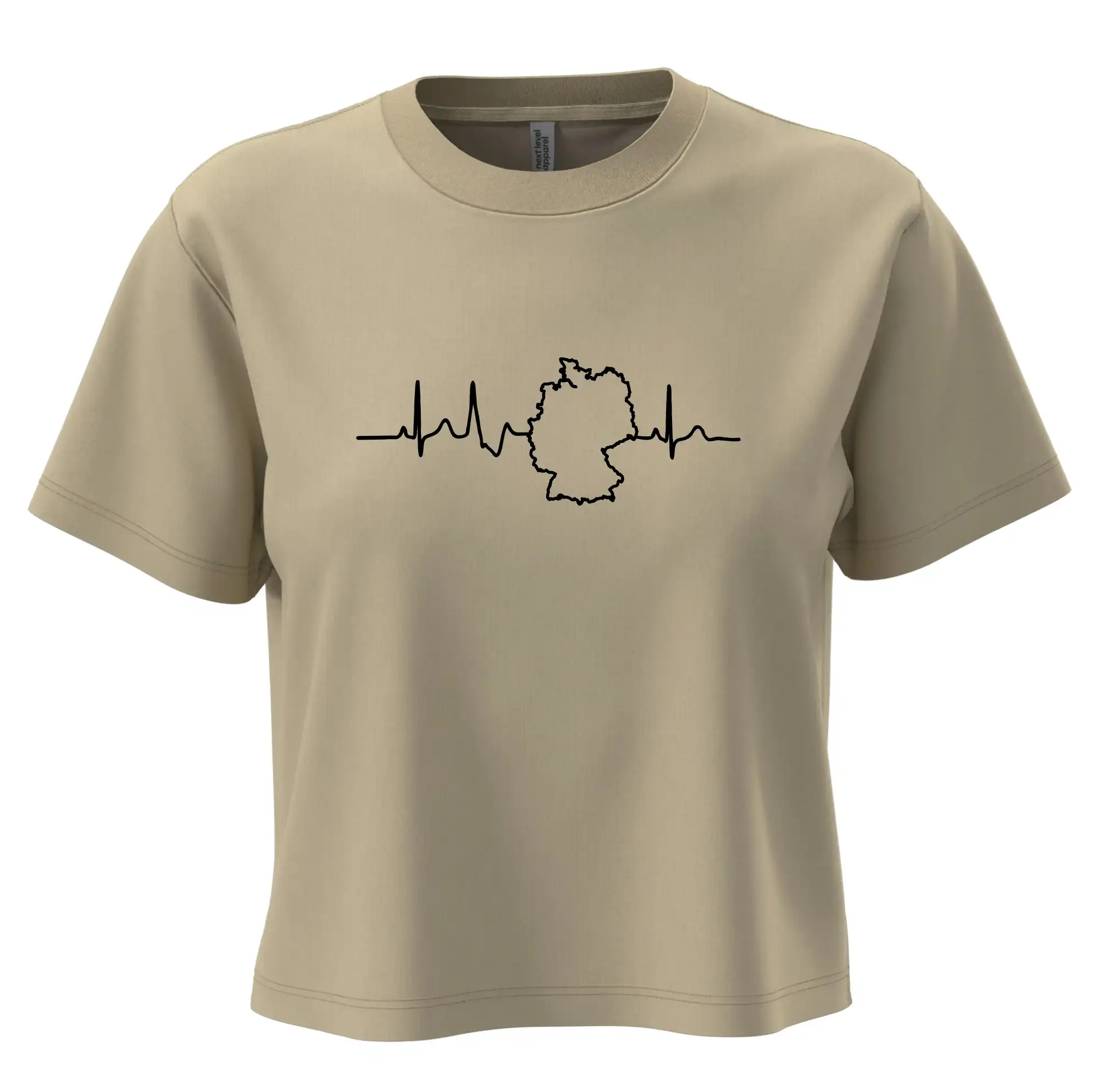 Trička pre cestovateľov - EKG Německo - Boxy cropped tričko OVERSIZE