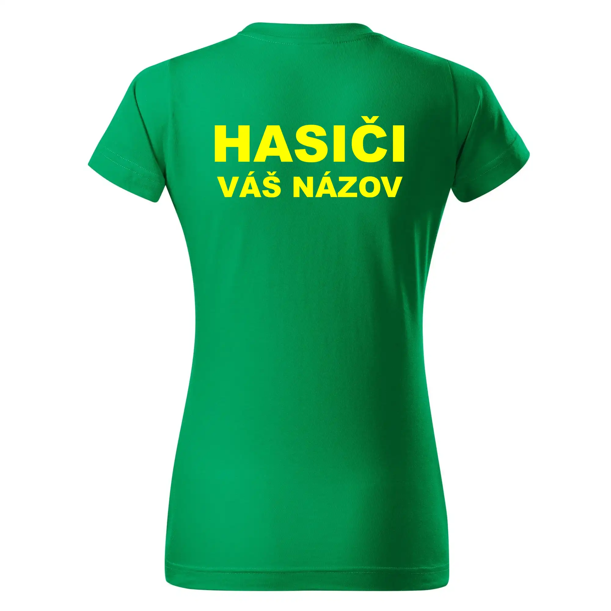 Hasiči - žltý nápis - váš názov zboru