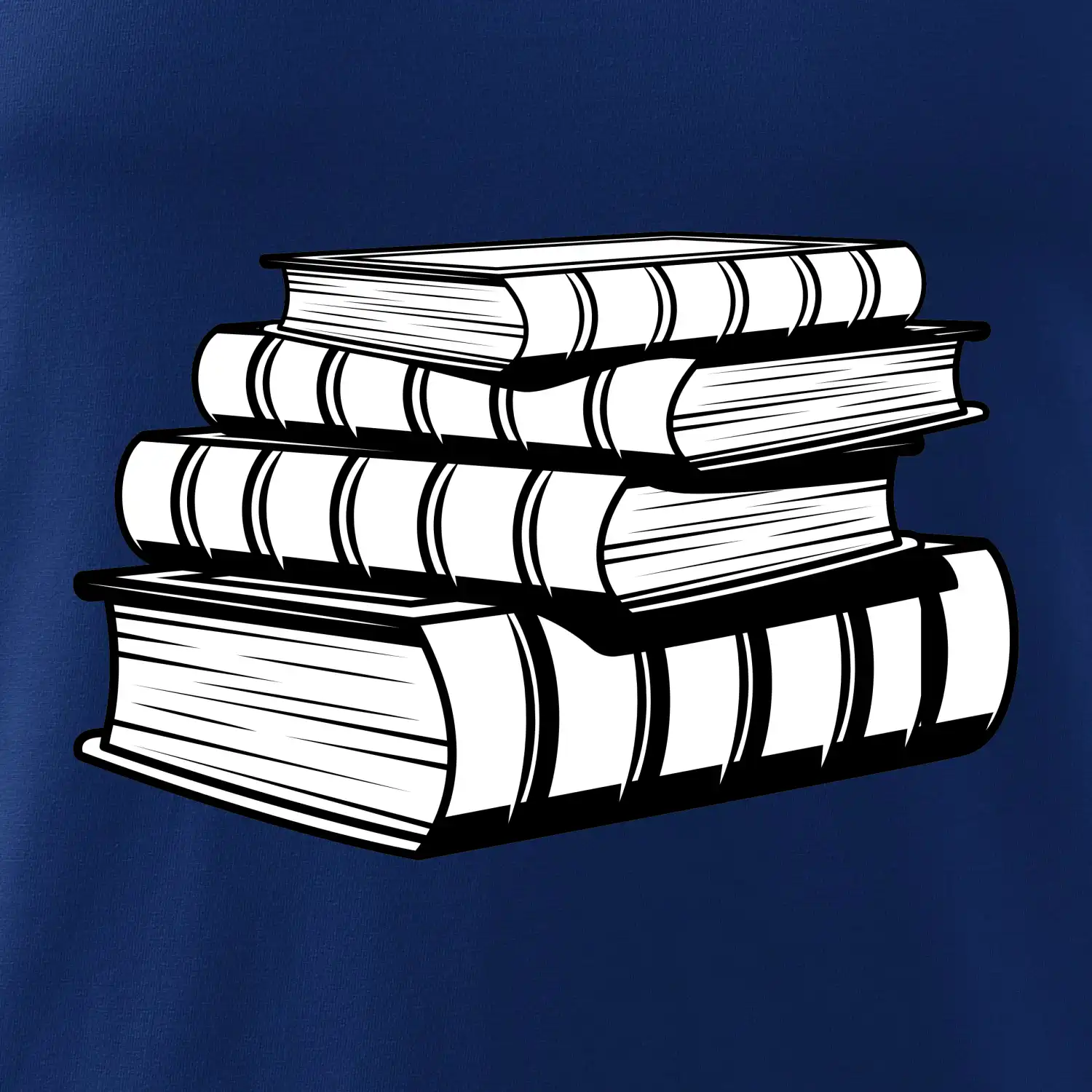 Knihy černobílé na sobě