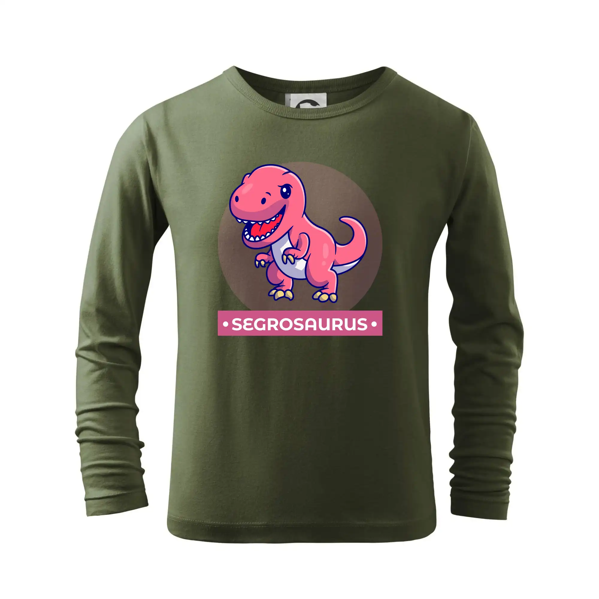 Tričká a mikiny pre dcéru - Dinosaurie rodina - segra - Tričko detské Long Sleeve