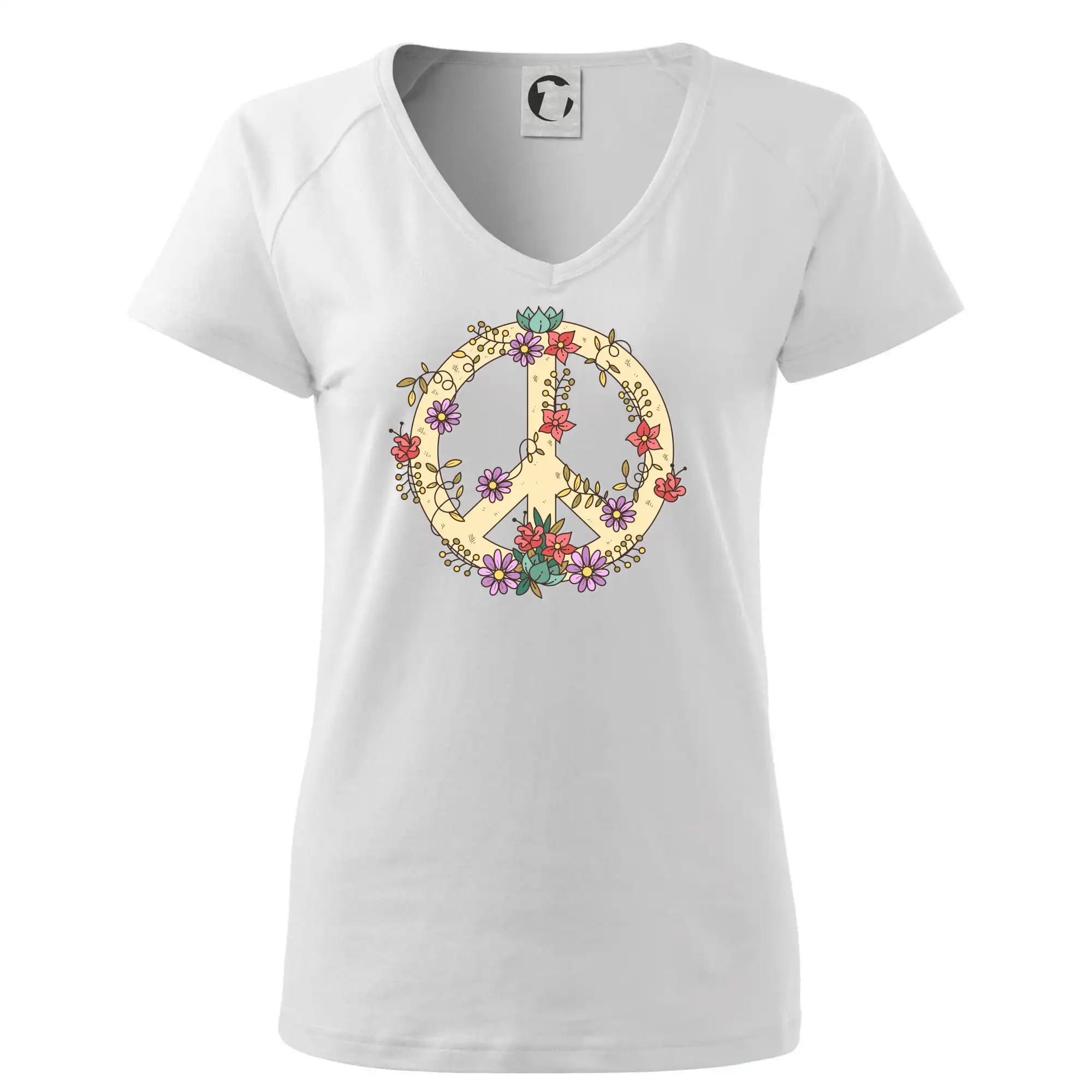 Peace symbol pískový