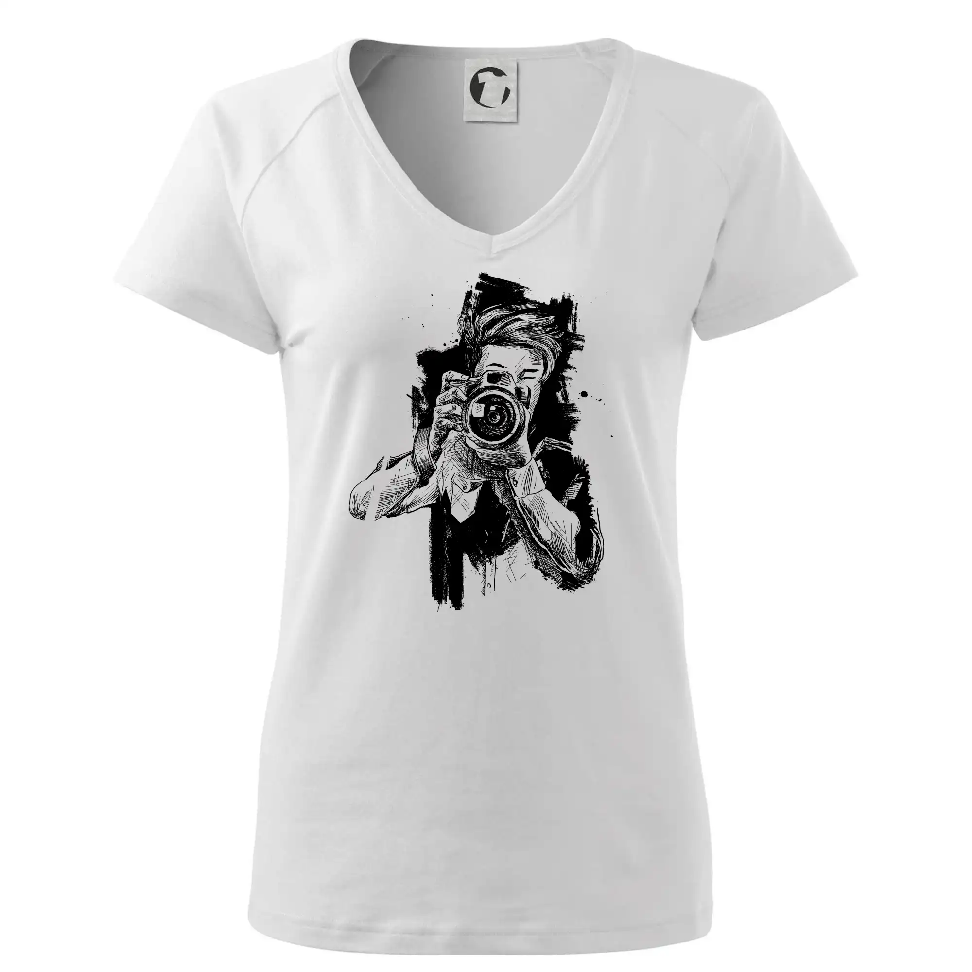 Fotograf kreslený tužkou