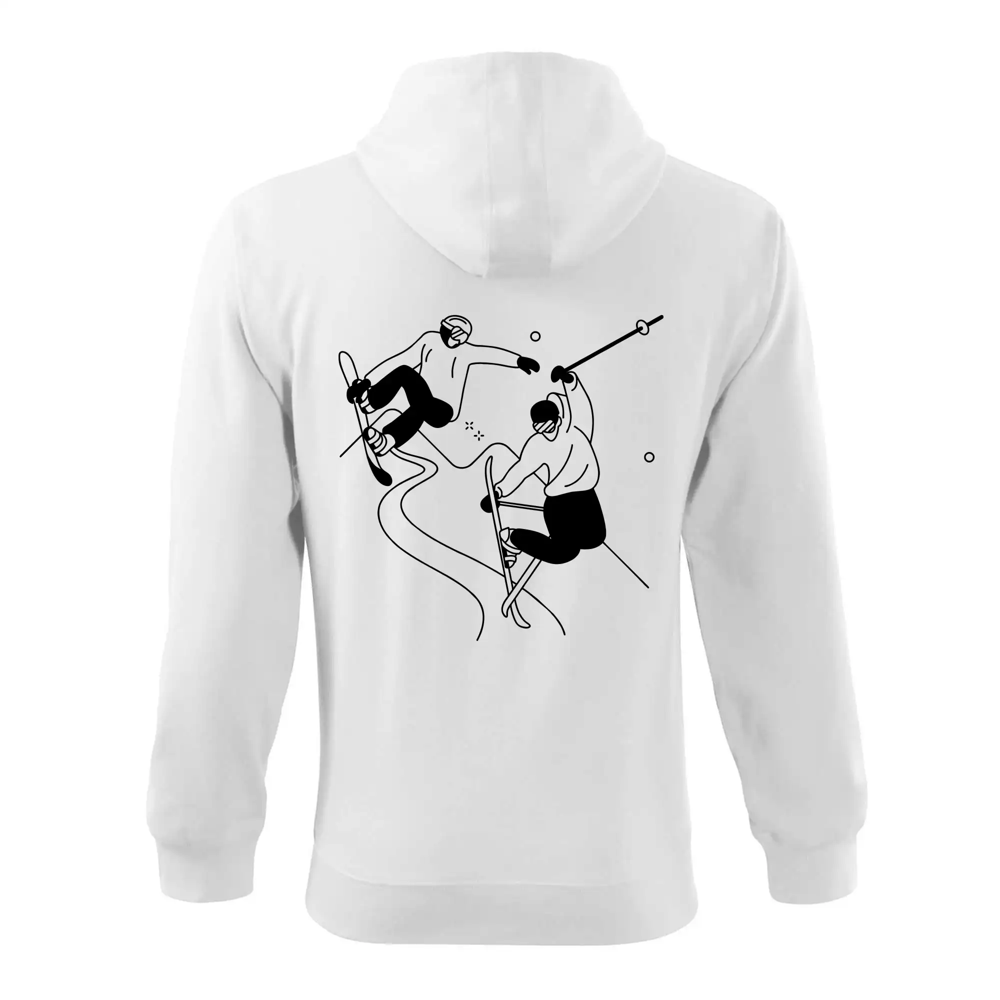 Lyžovaní - kresleny obrázek