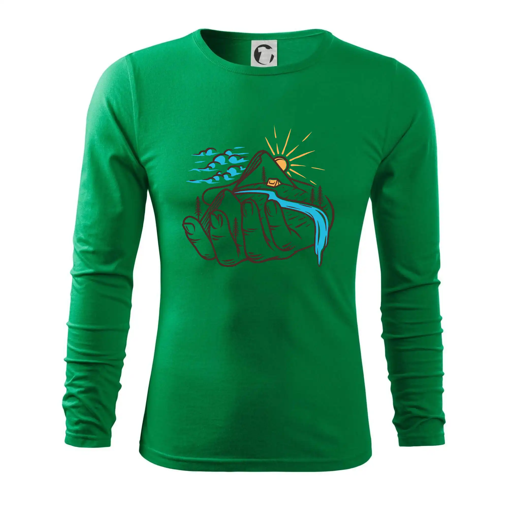 Trička pre cestovateľov - Hory ako na dlani - Tričko s dlhým rukávom FIT-T long sleeve
