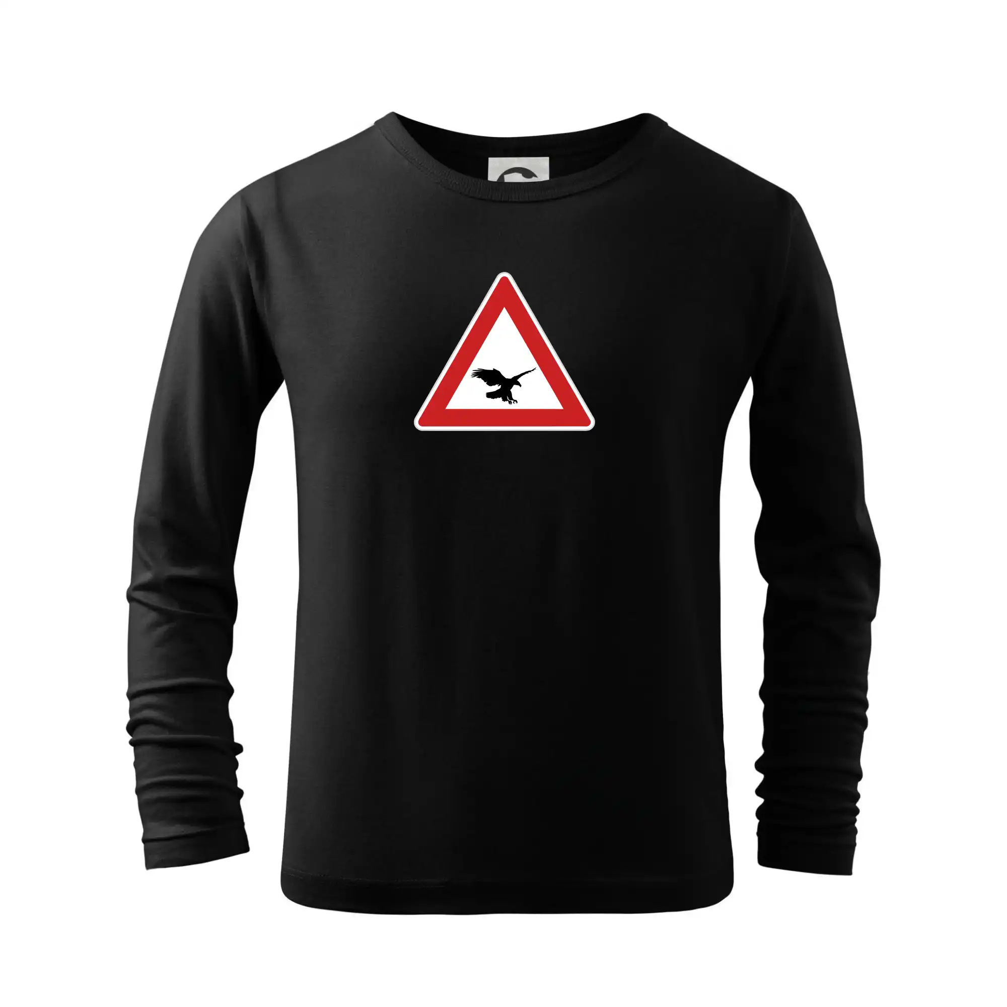 Tričká s obrázkami dopravných značiek - Dopravná značka - Pozor orol - Tričko detské Long Sleeve