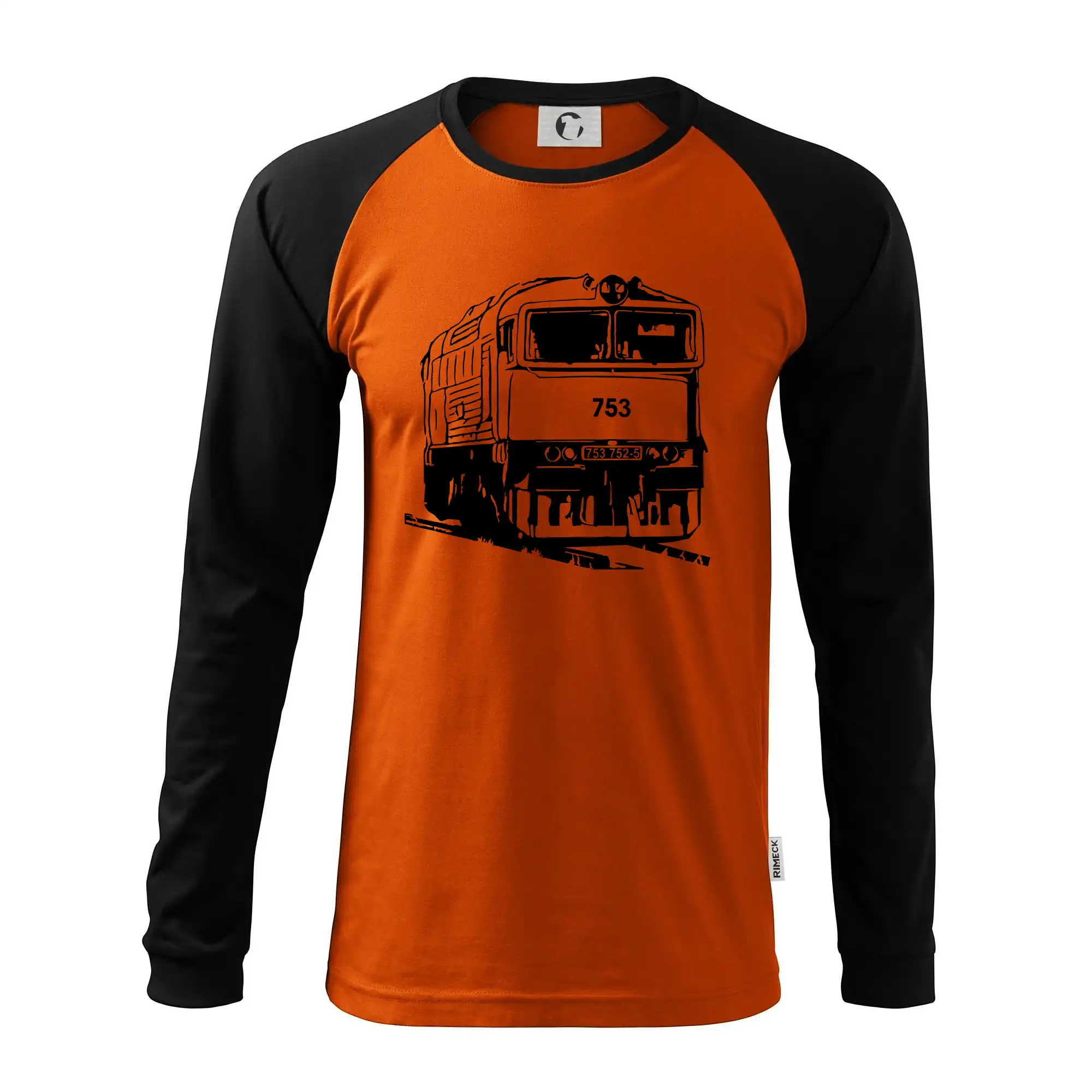Tričká s vlakmi a autobusmi - Vlak 753 - Pánske tričko s dlhým rukávom LS130