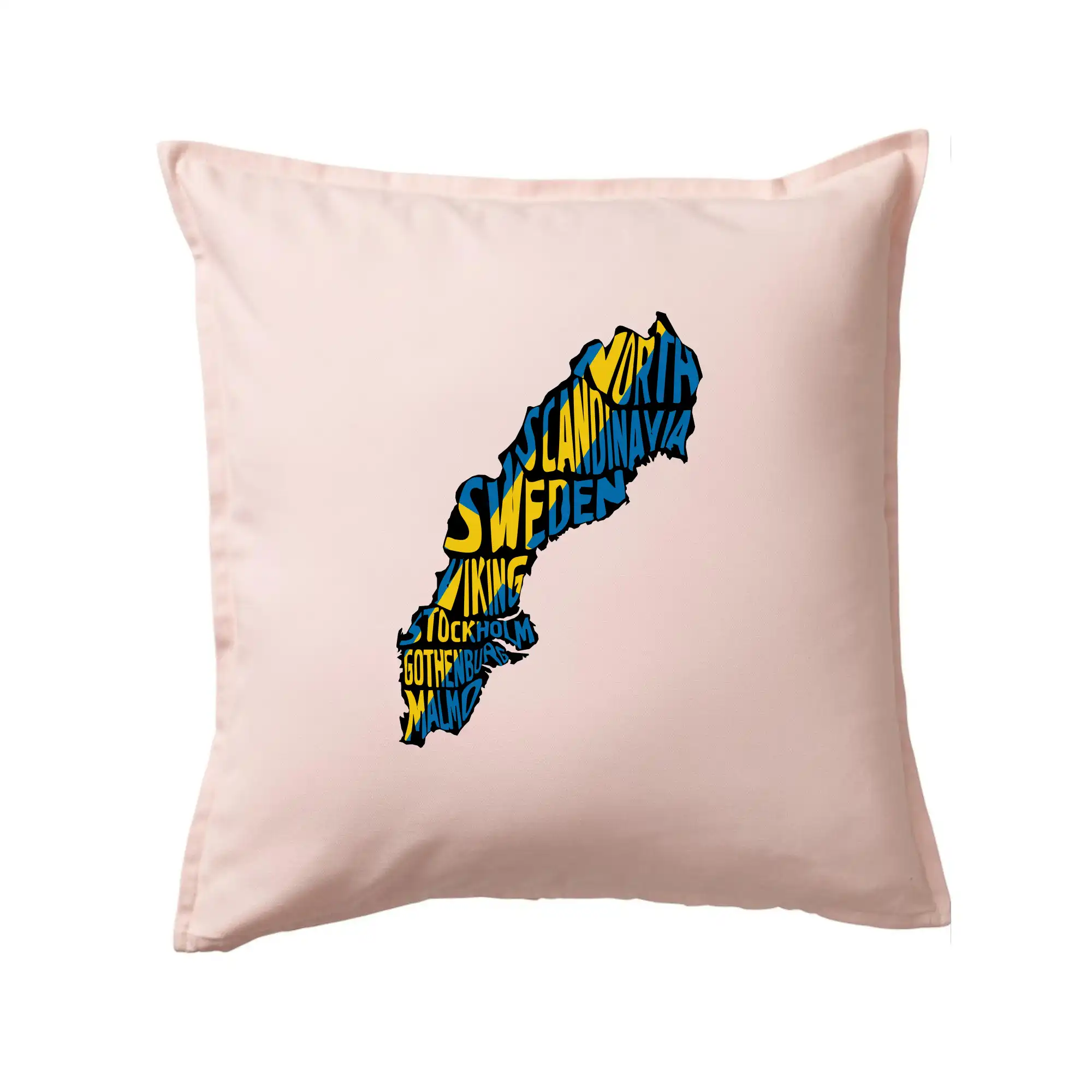 Ostatné mestá / miesta - Mapy - názvy miest - Švédsko - Vankúš 50x50