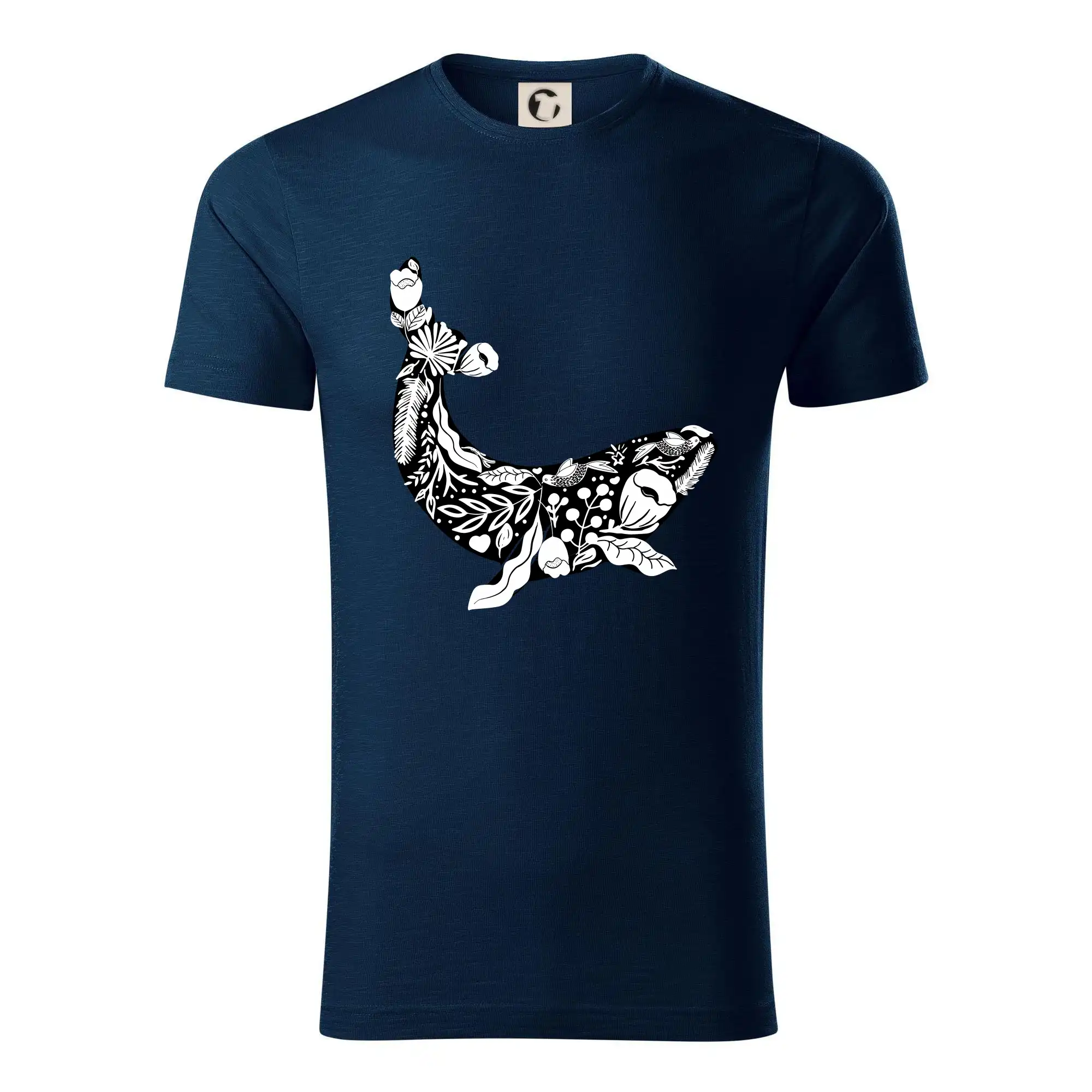 Potápačské tričká - Veľryba maľovaná - Tričko z organickej bavlny