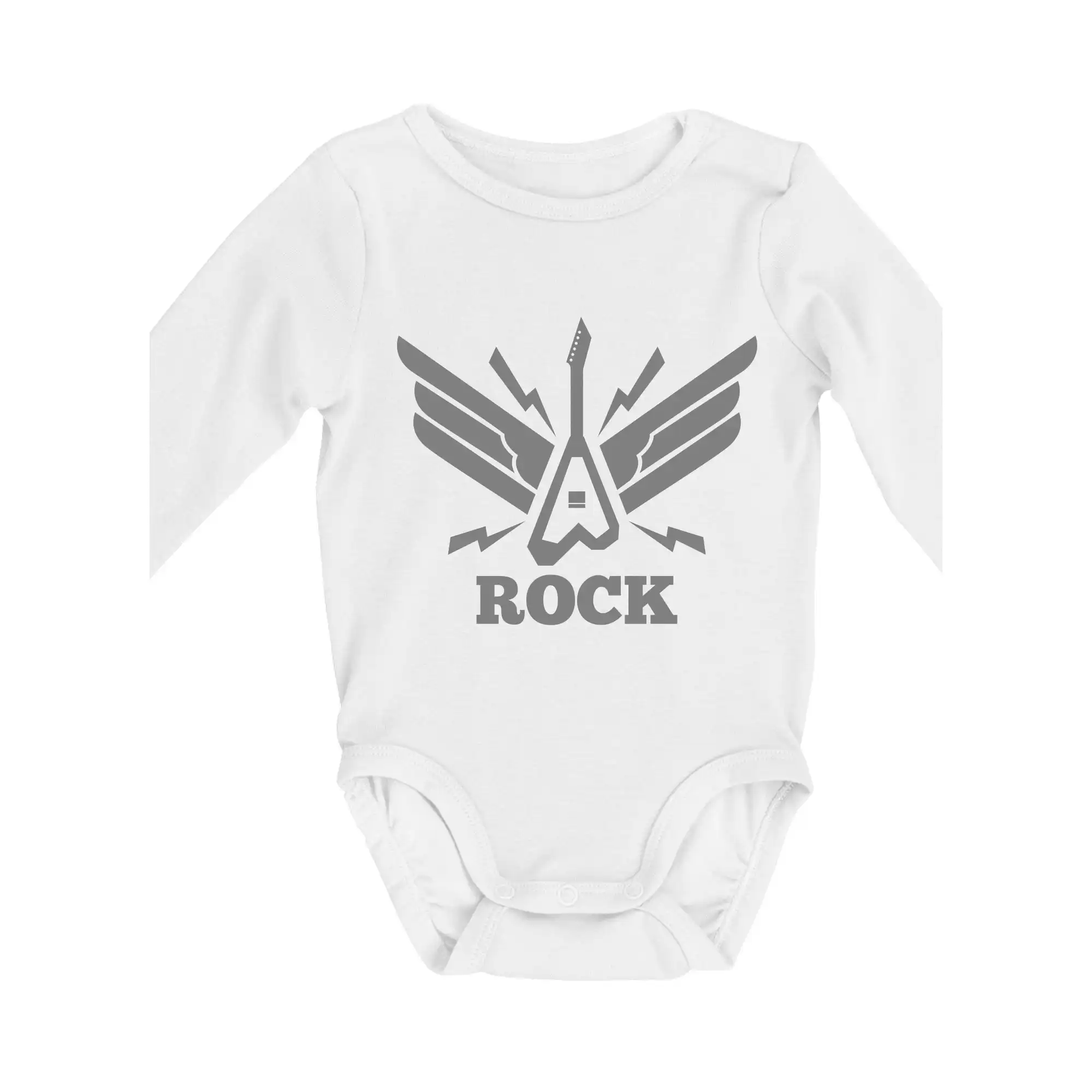 Rocková gitara krídla - Body dojčenské s dlhým rukávom