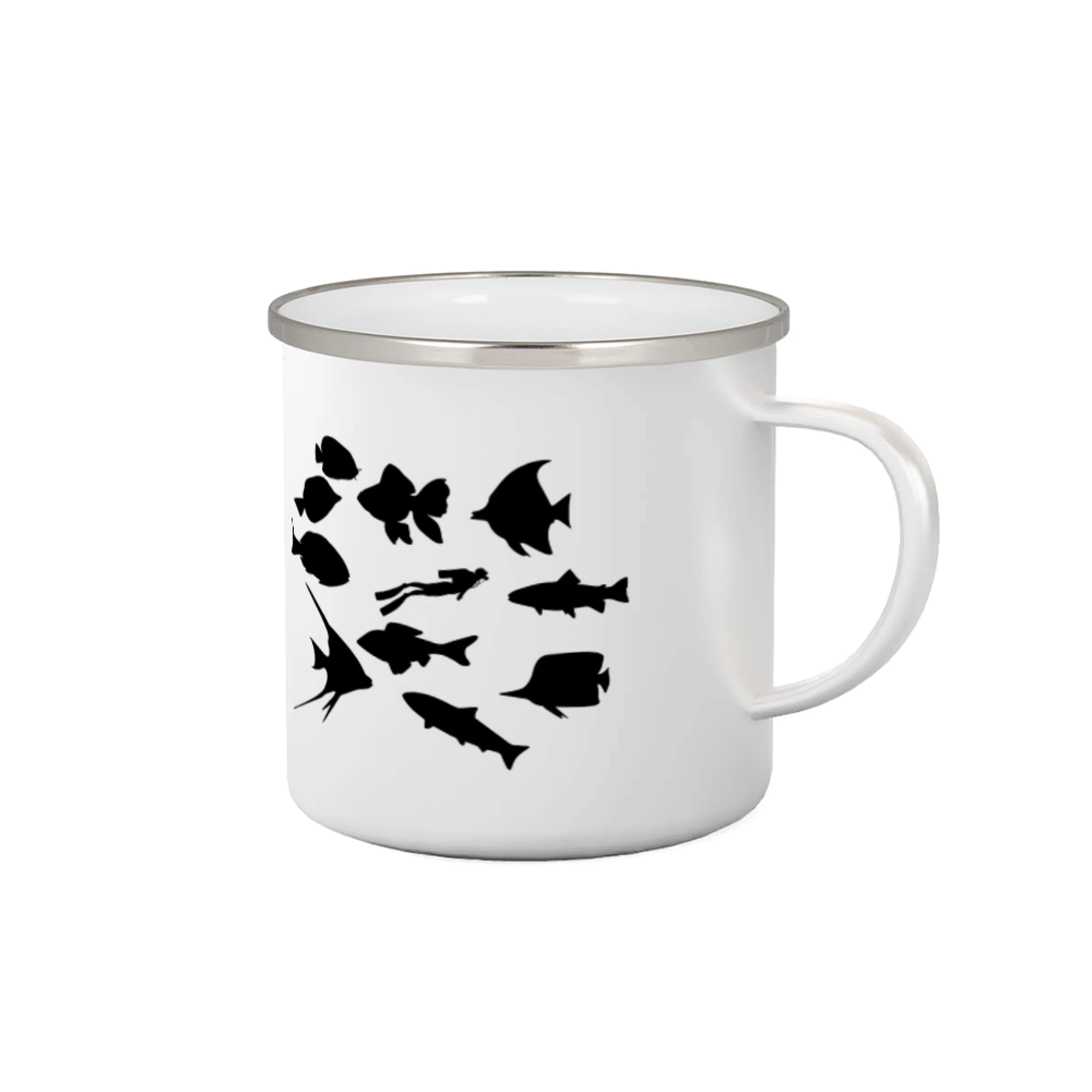 Potápačské tričká - Potápač ryby štvorec - Plecháčik