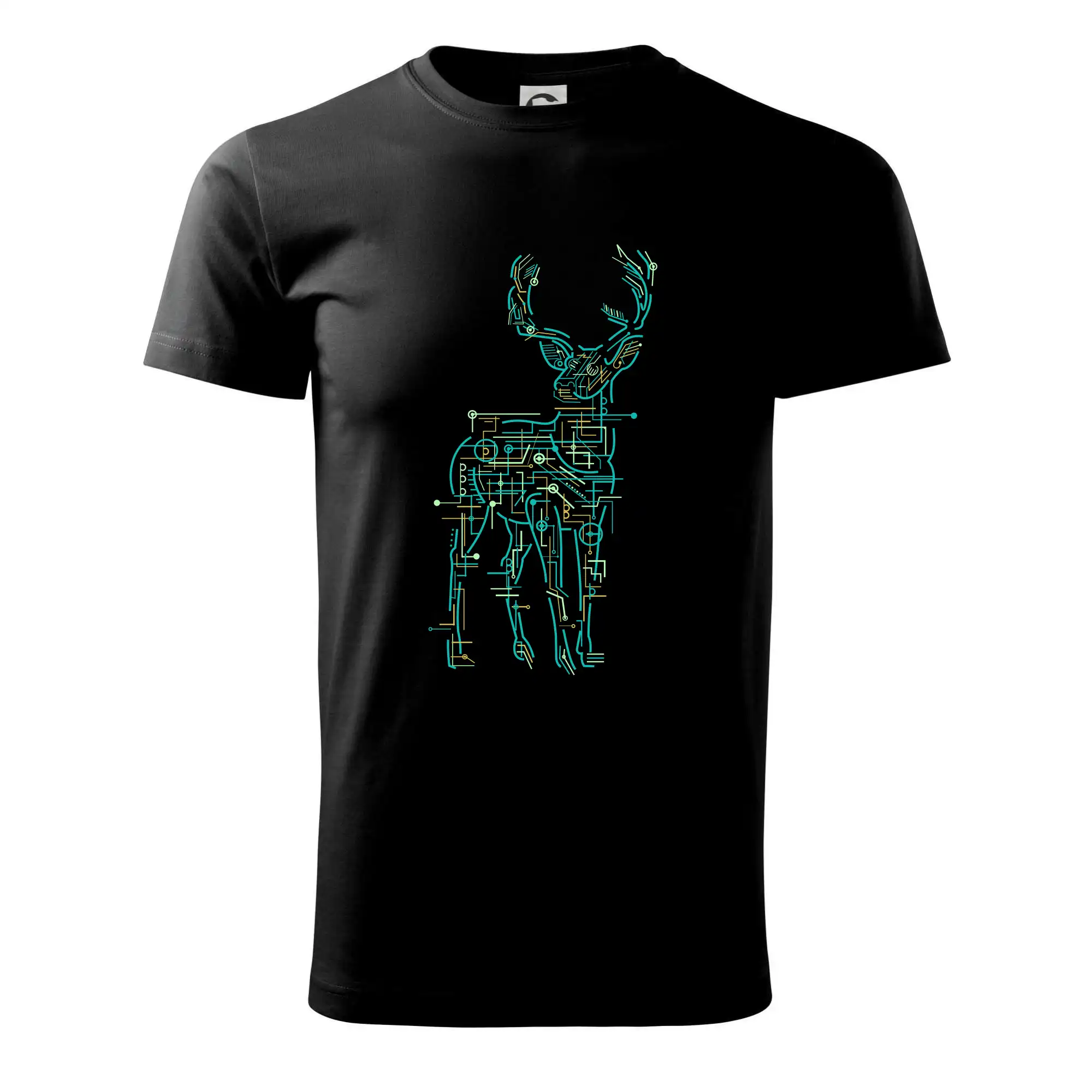Grafické tričká - Electric Deer - Tričko extra veľké  (5-8XL)