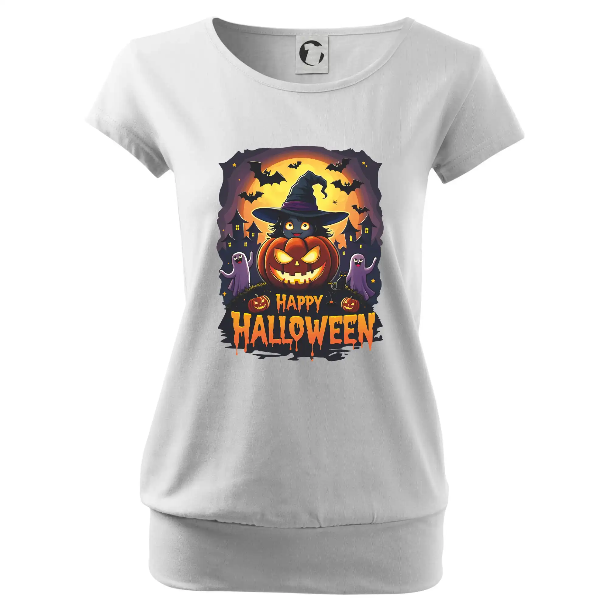 Grafické tričká - Happy Halloween - Voľné tričko city