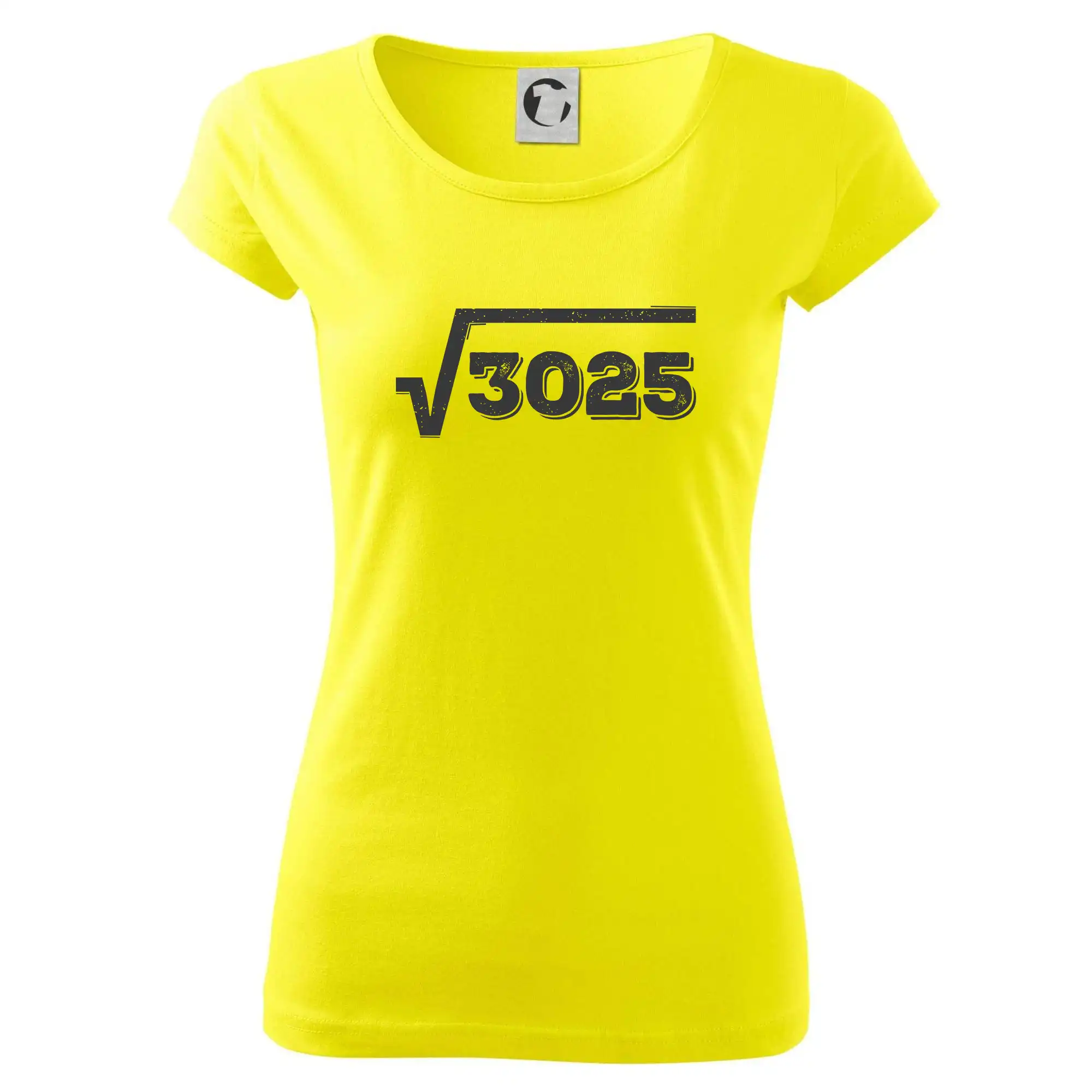 Tričká k narodeninám - Narodeniny odmocniny 55 - Dámske tričko Pure