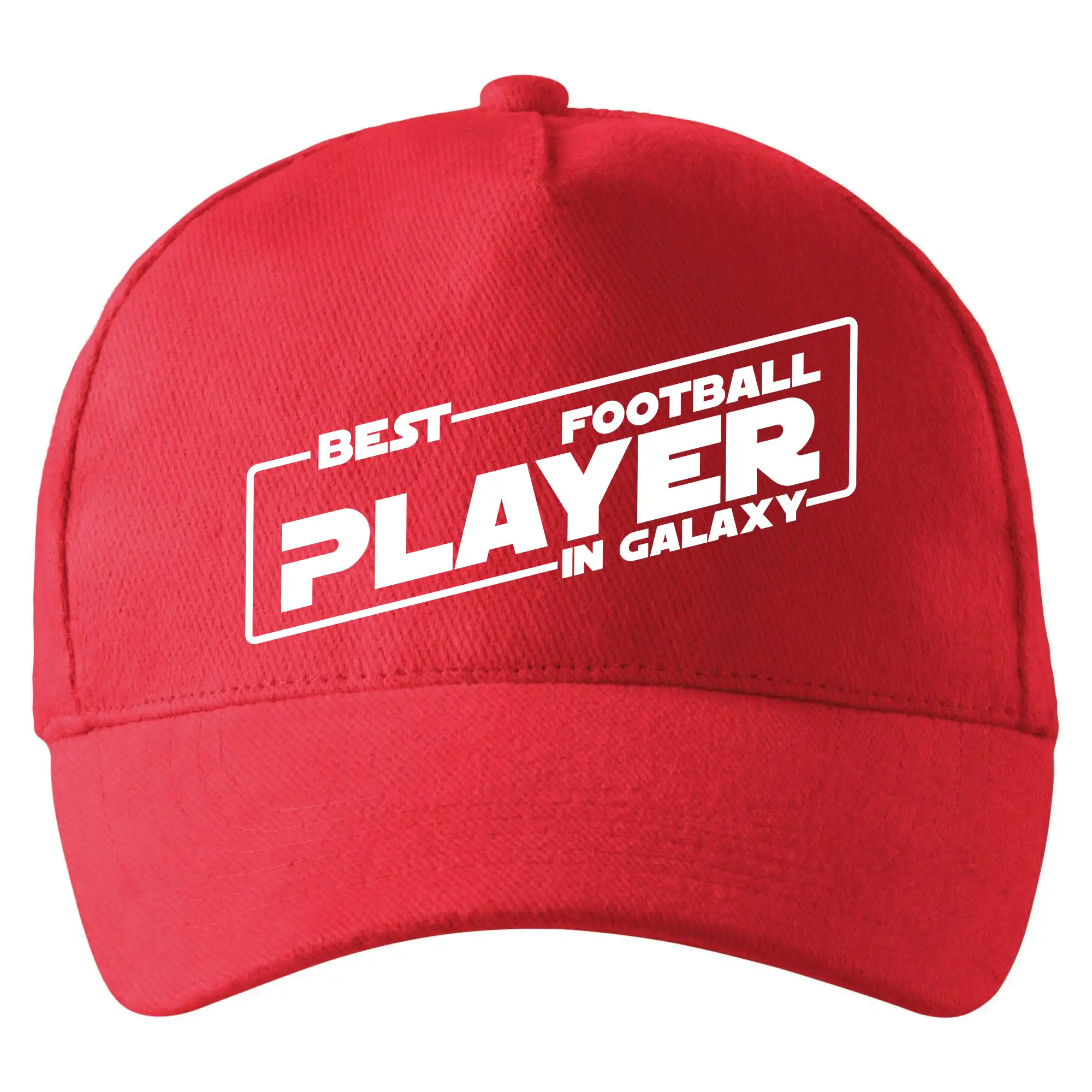 Tričká pre futbalistov - Best football player in galaxy - Šiltovka so zahnutým šiltom a mosaznou sponou