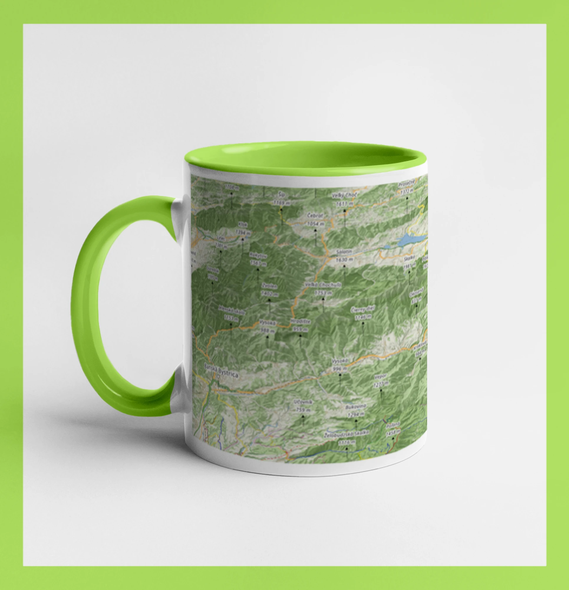 Hrnček mapa Nízke Tatry