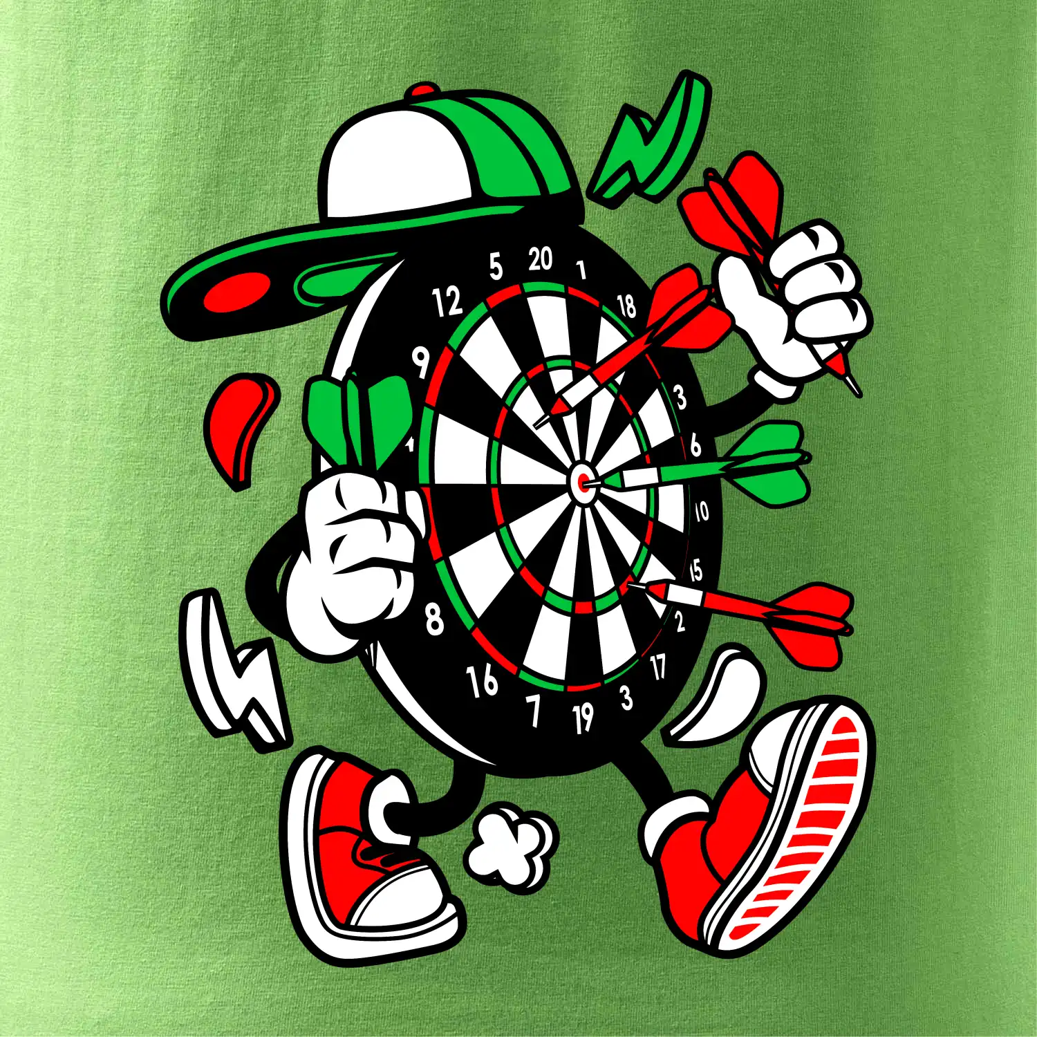 Šipkař kreslený terč