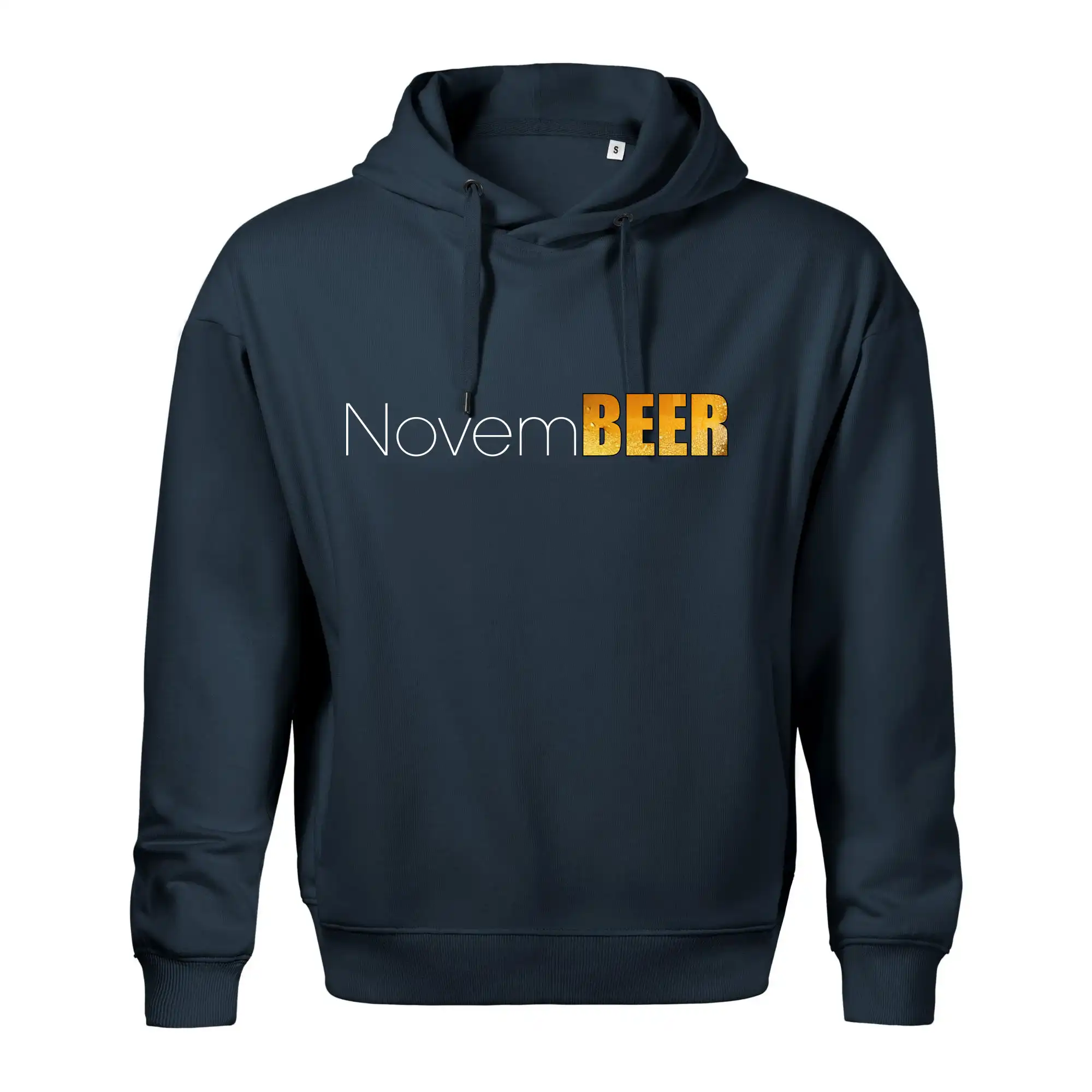 Vtipná tričká pre pivárov - Pivné mesiace - novemBEER - Oversized mikina pánska Moon - kratšia + širšia