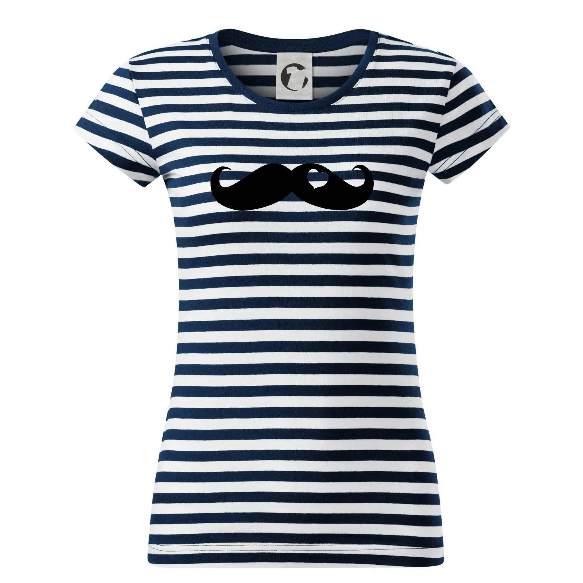 Tričká s fúzikmi - Mustache love - Tričko na vodu
