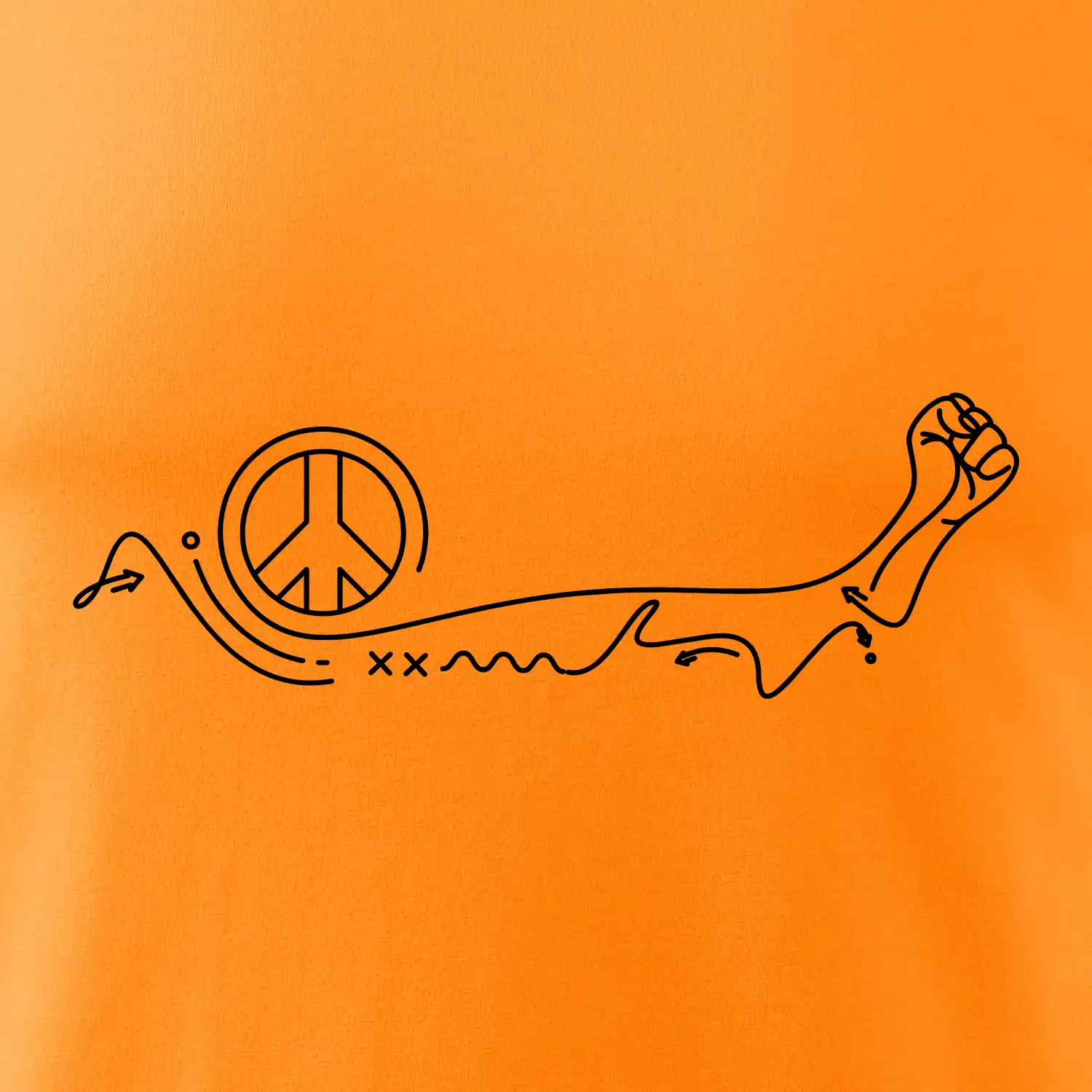 Pěst a symbol míru