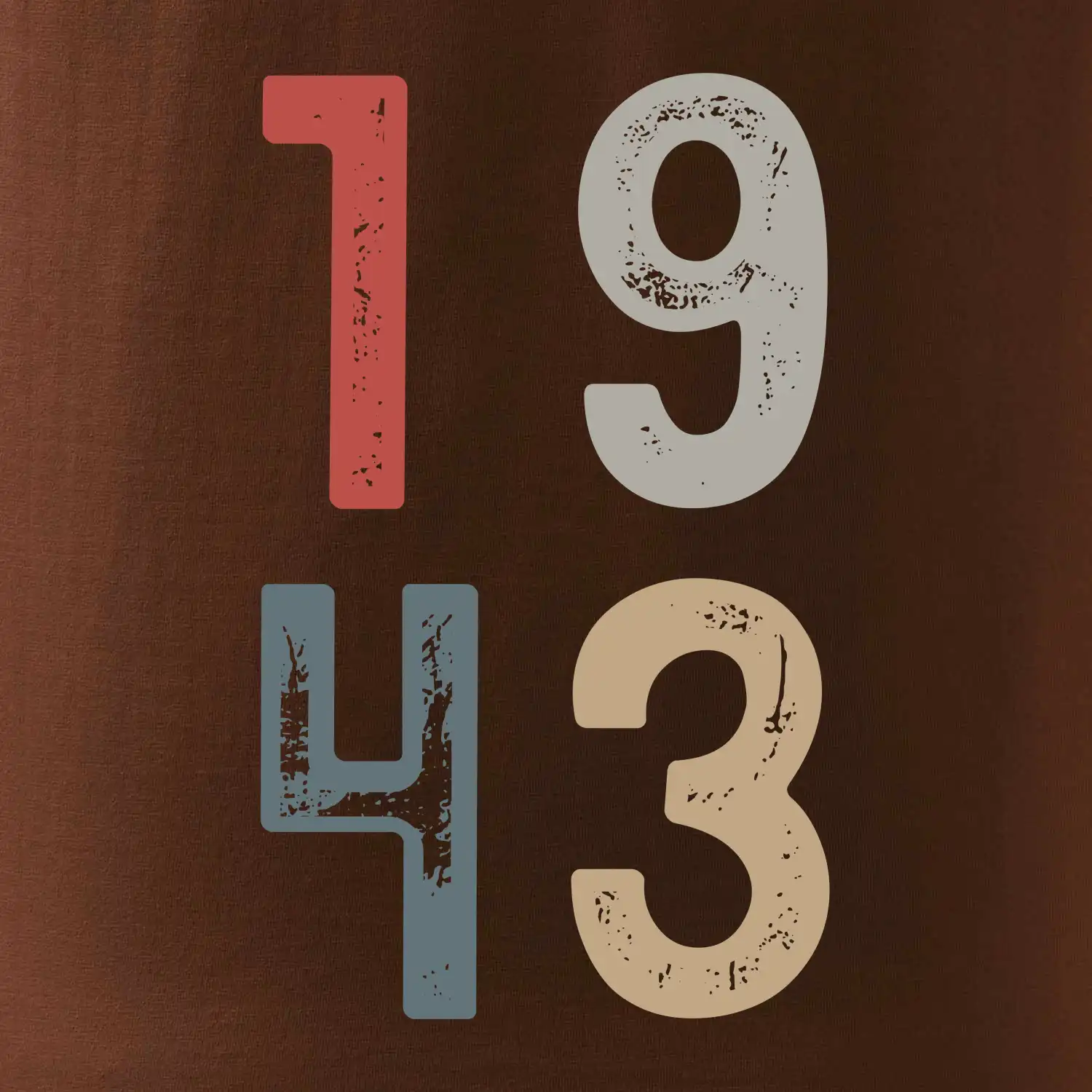 Vintage číslice 1943