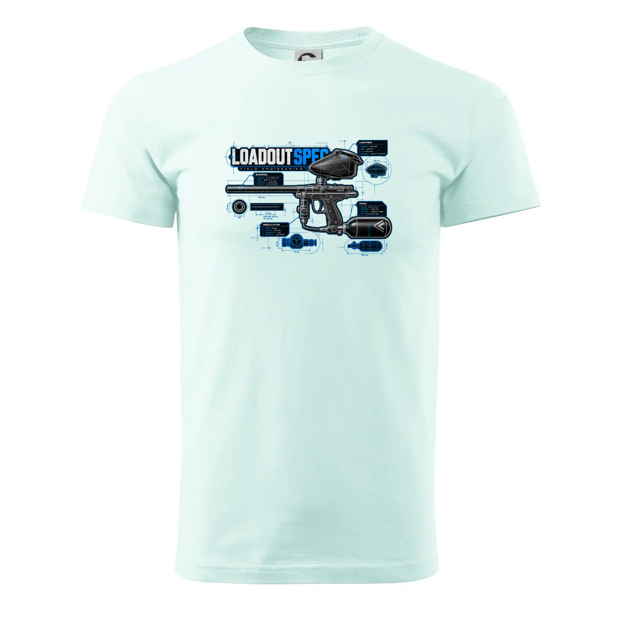 Technický výkres loadout spec paintball
