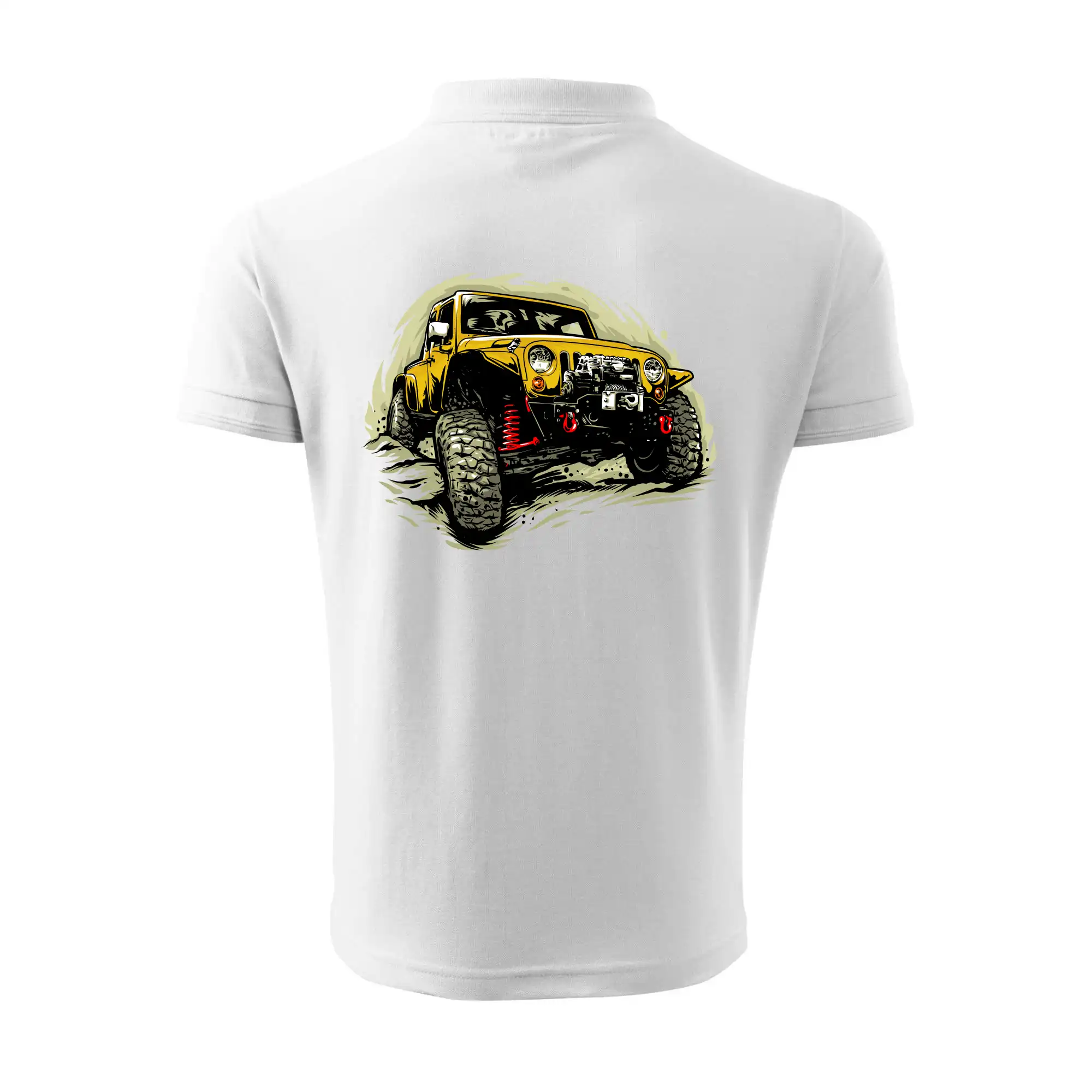 Žlutý offroad s navijákem