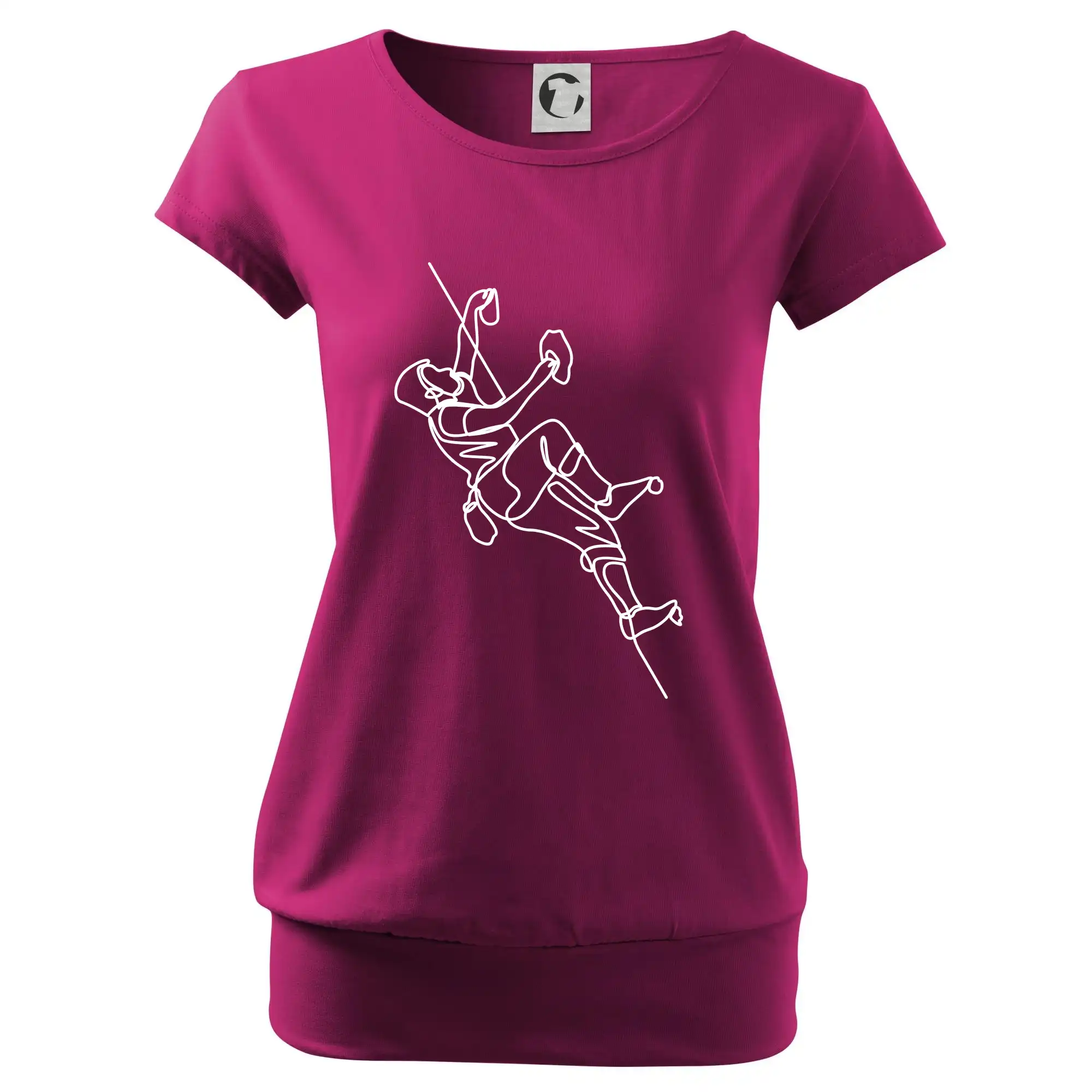 Lezecká stěna jedním tahem