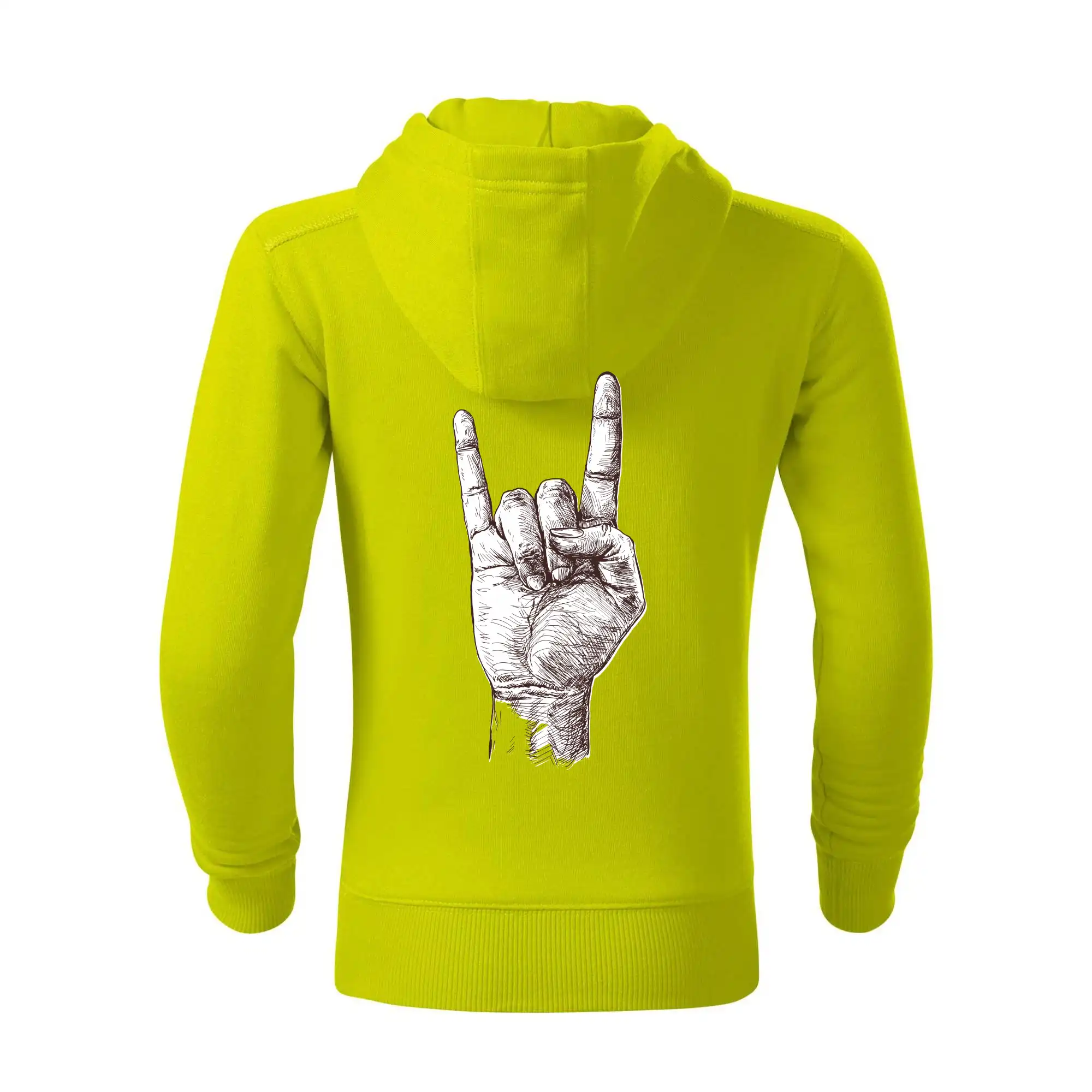 Rocková ruka kreslená