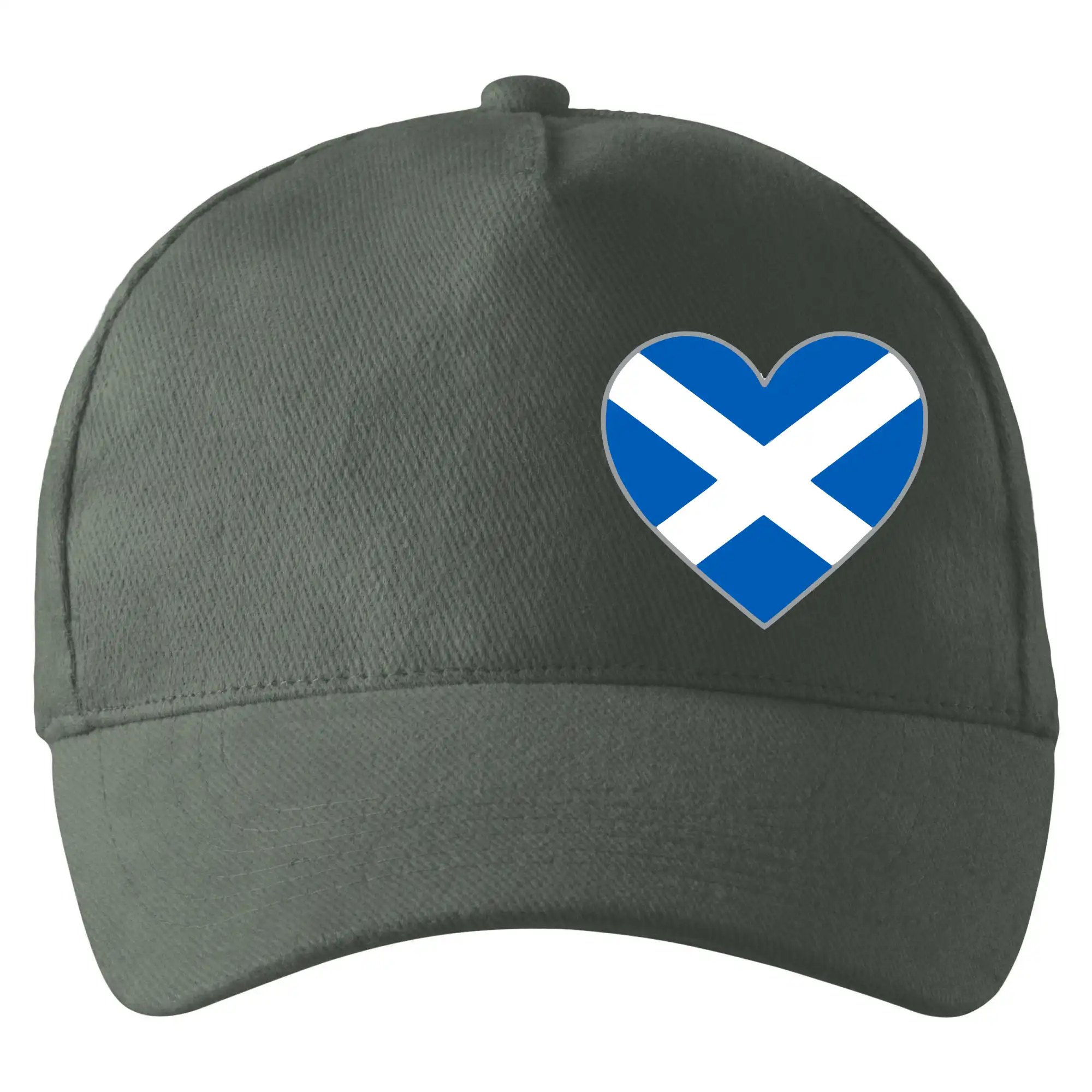 Motívy štátnych vlajok - Škótske srdce na prsník - Šiltovka so zahnutým šiltom a mosaznou sponou