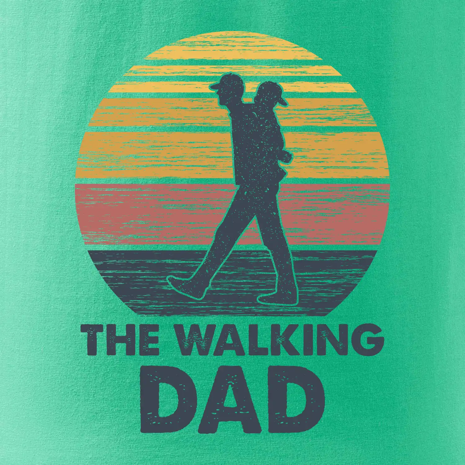 The walking dad - tata s dítětem na zádech