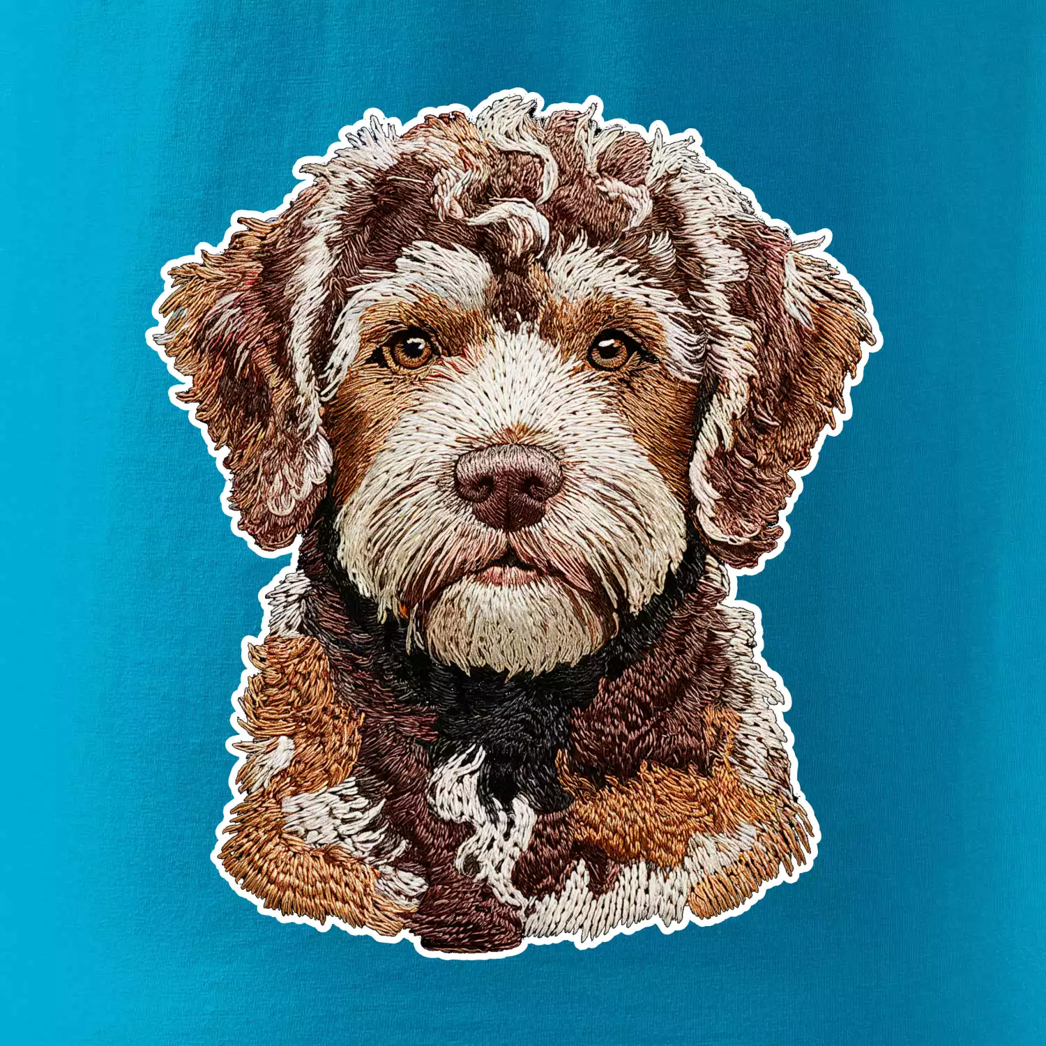 Lagotto romagnolo vyšívaná hlava