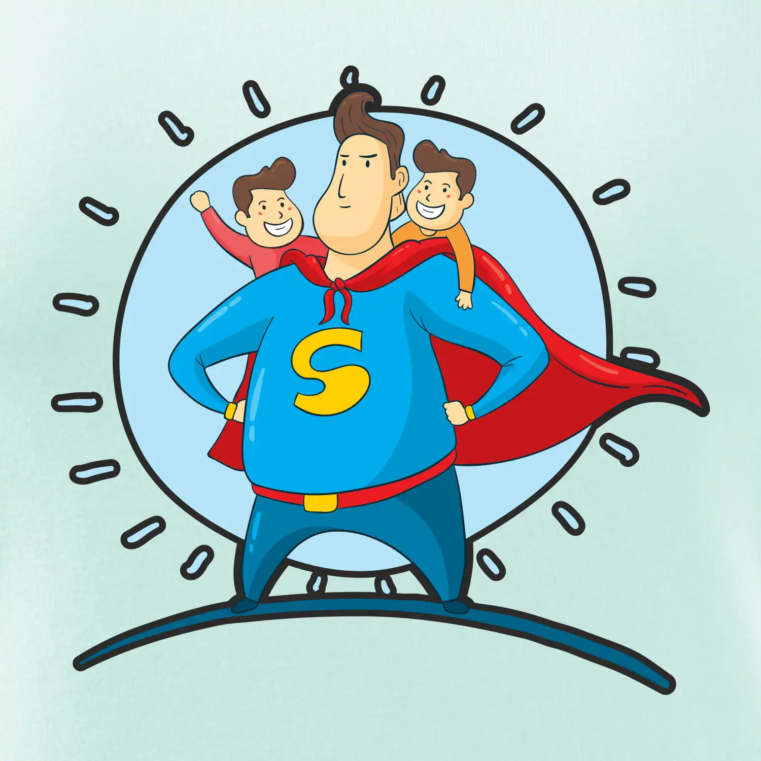 Táta superman - kluk a kluk