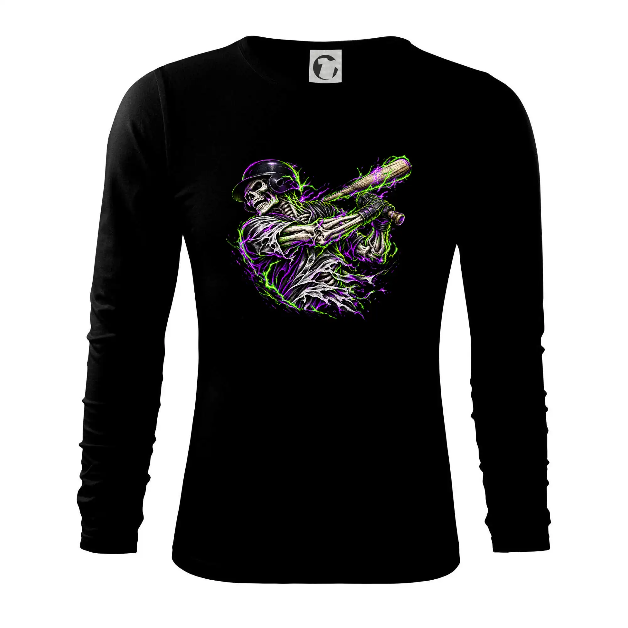 Baseballový kostlivec neonový metal