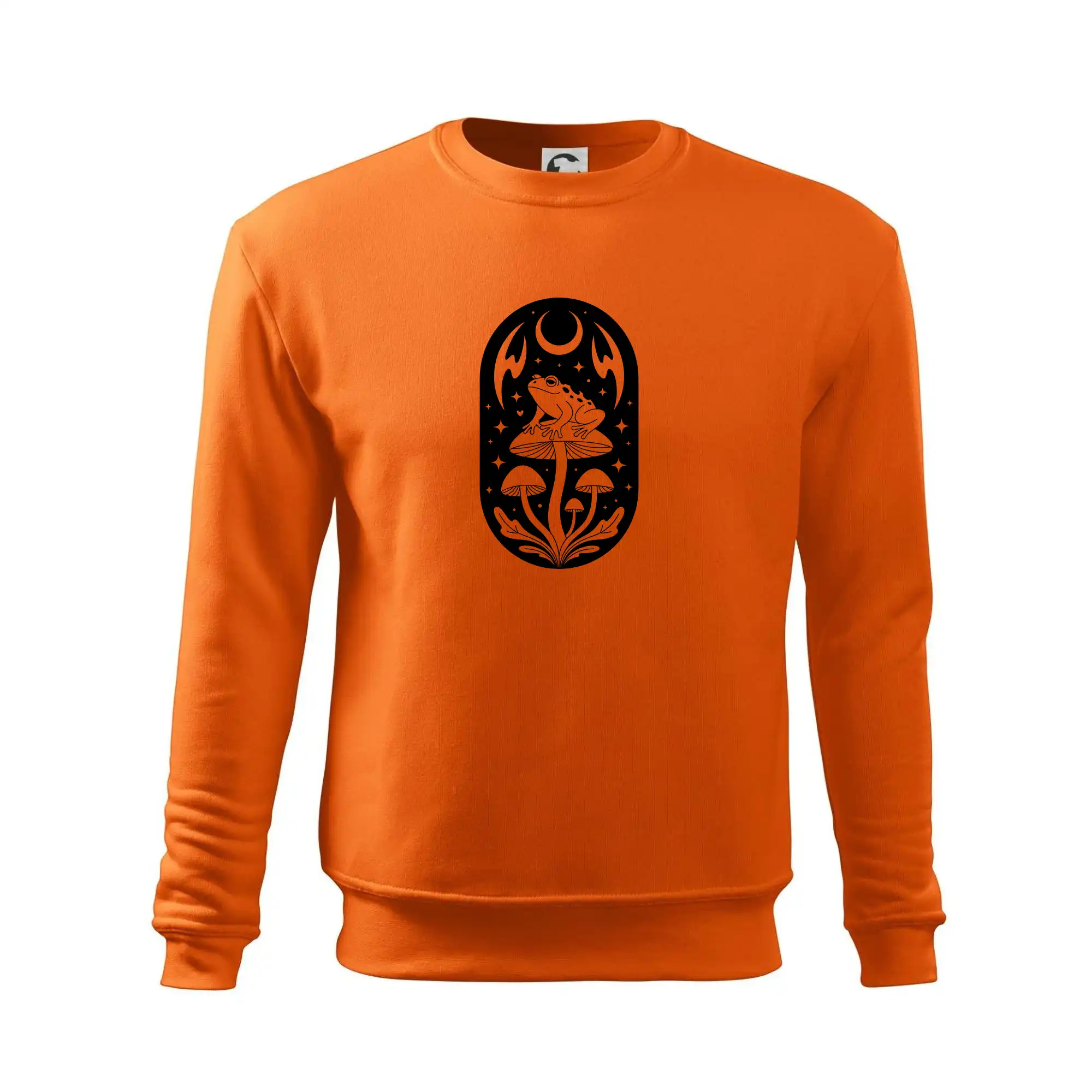 Goblincore černobílá oválná žába